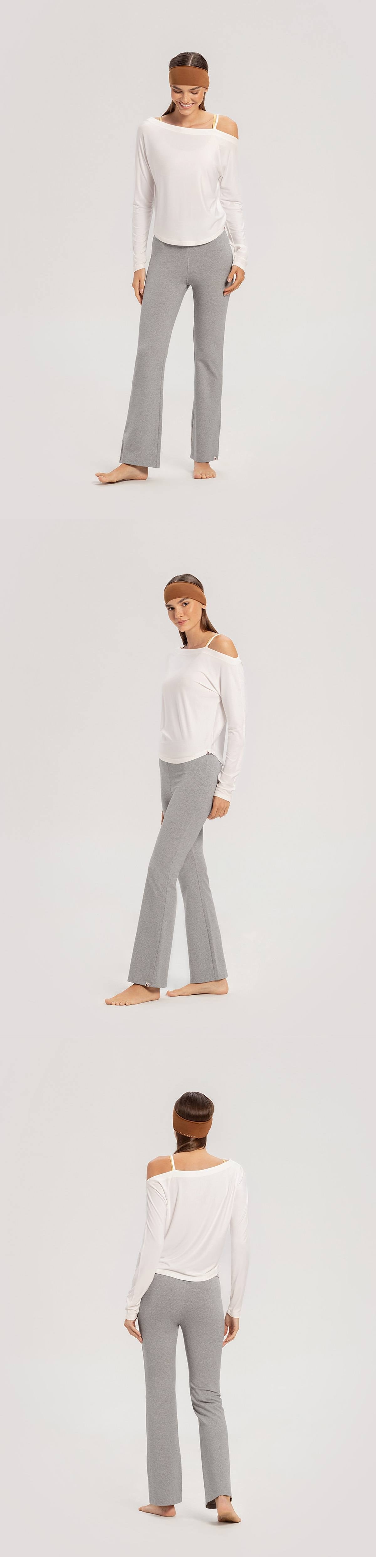 Off-shoulder long sleeve_Star White