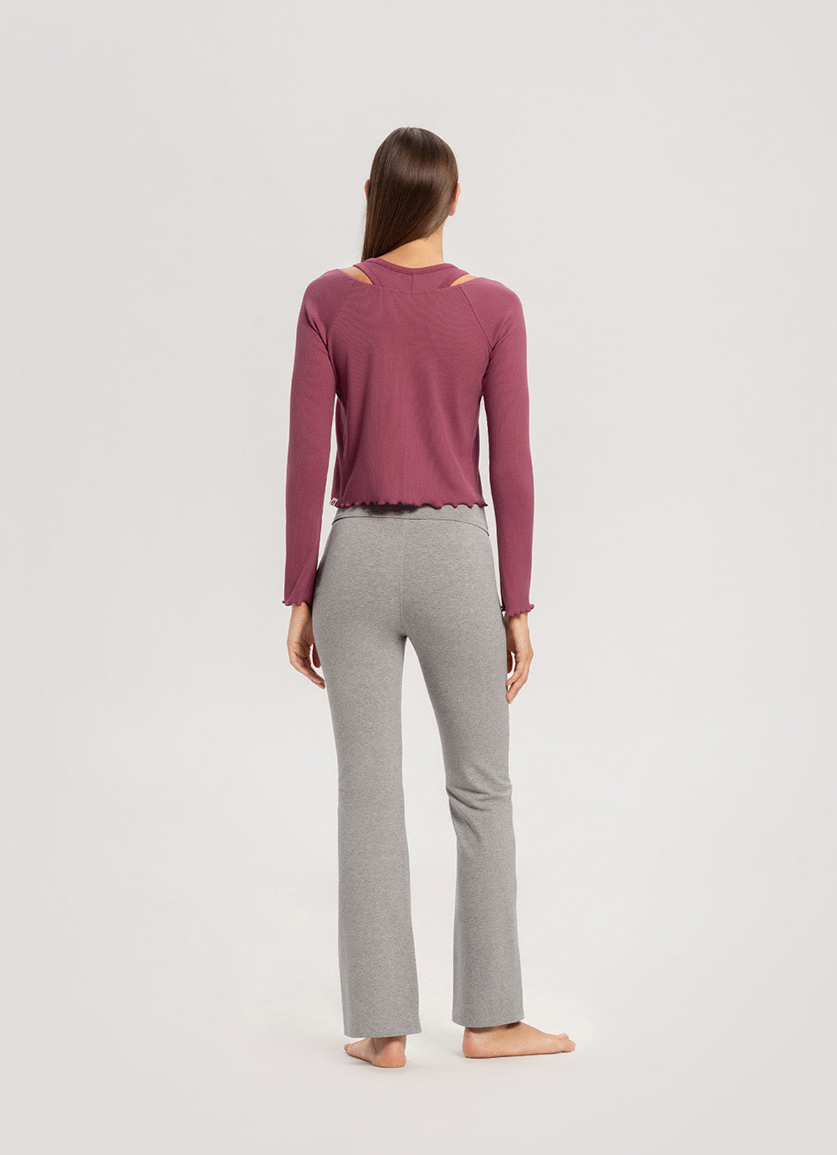 Melebar pants_Dark Melange Grey