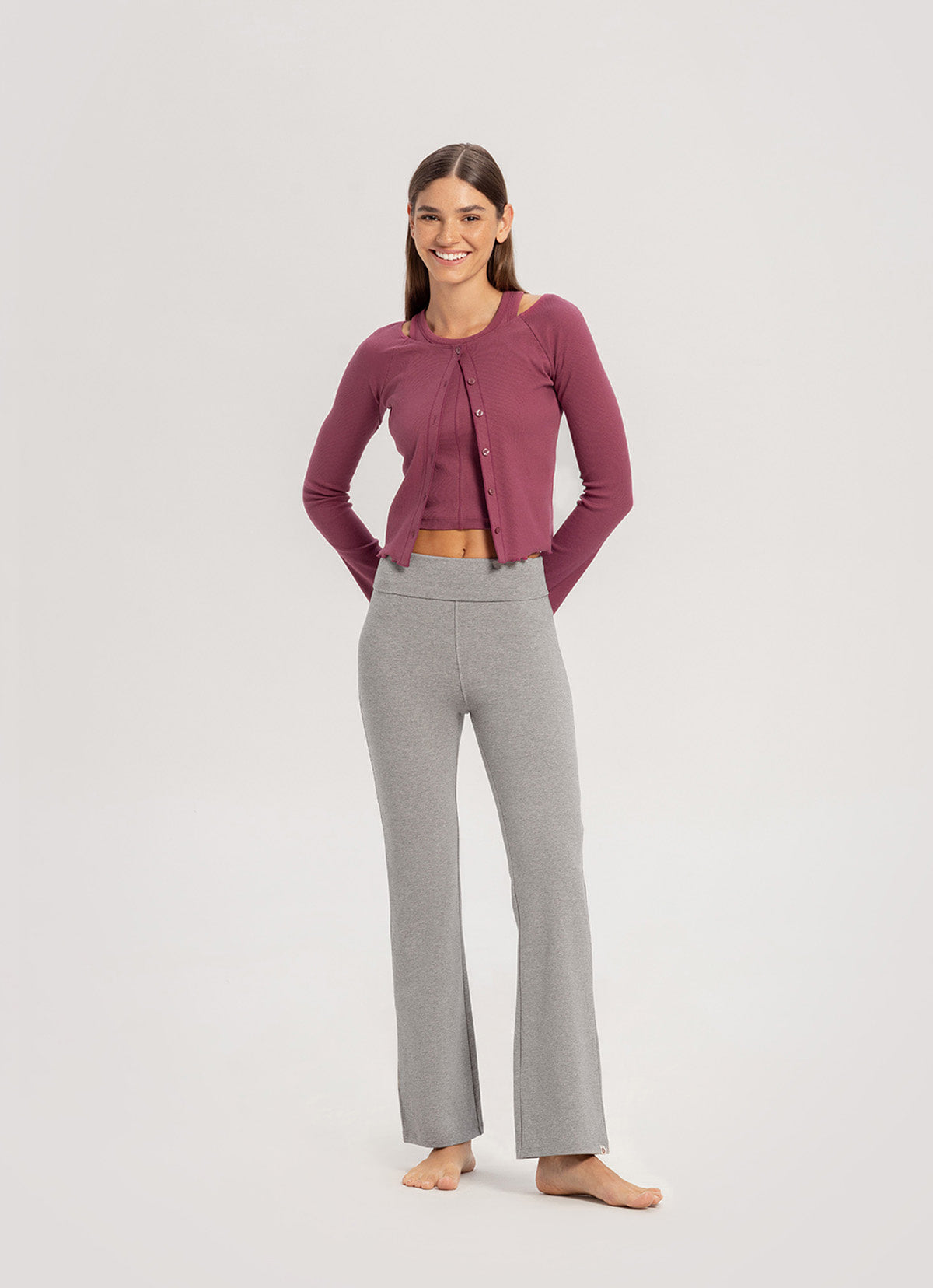 Melebar pants_Dark Melange Grey