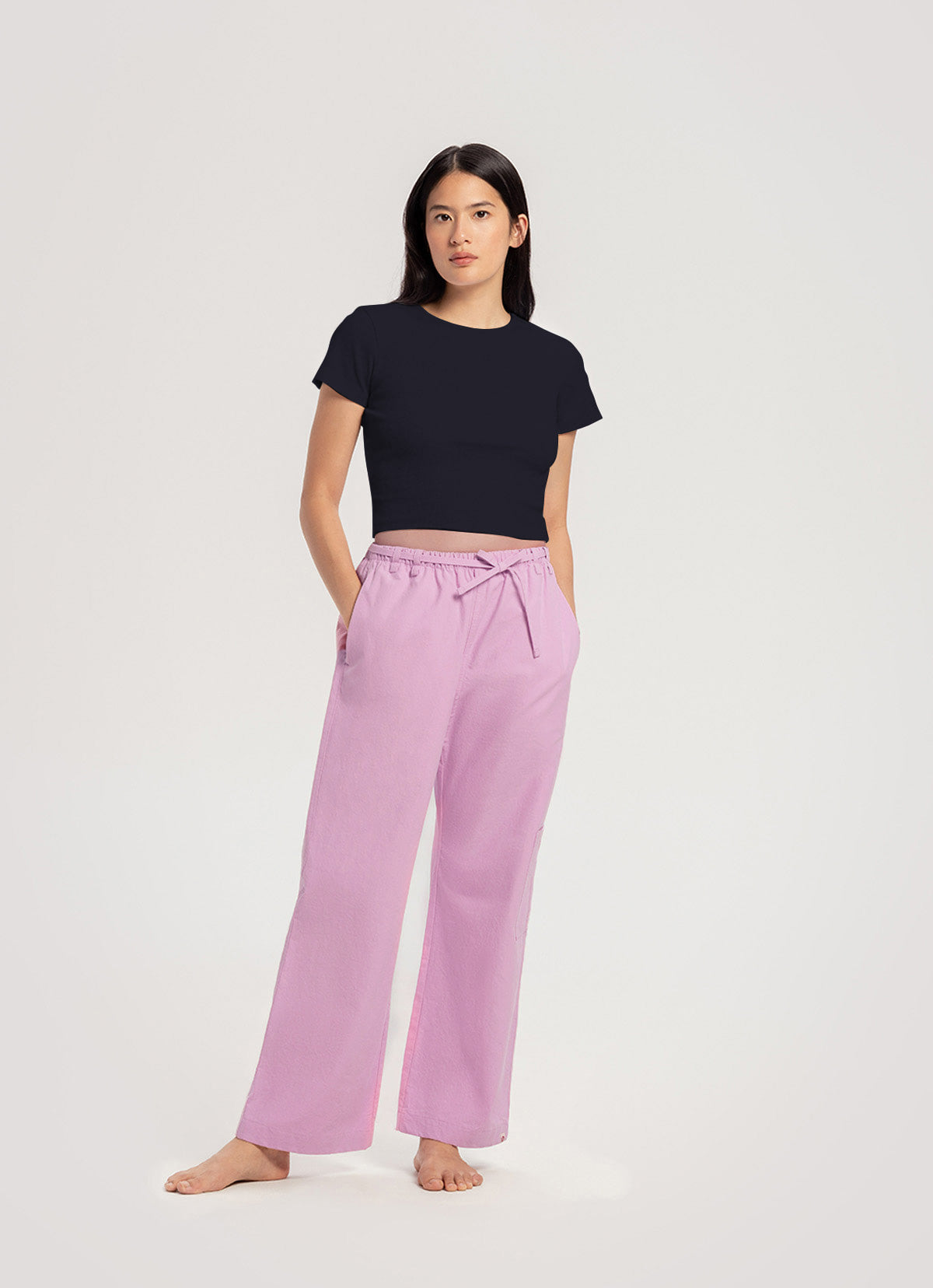 String pocket pants_Bonbon