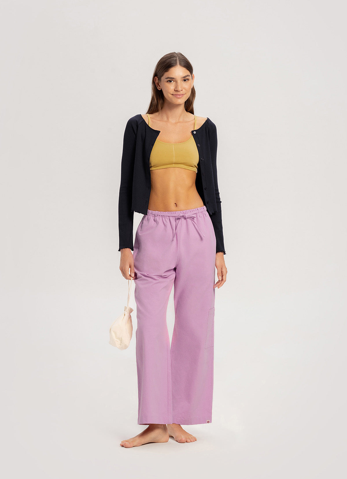 String pocket pants_Bonbon