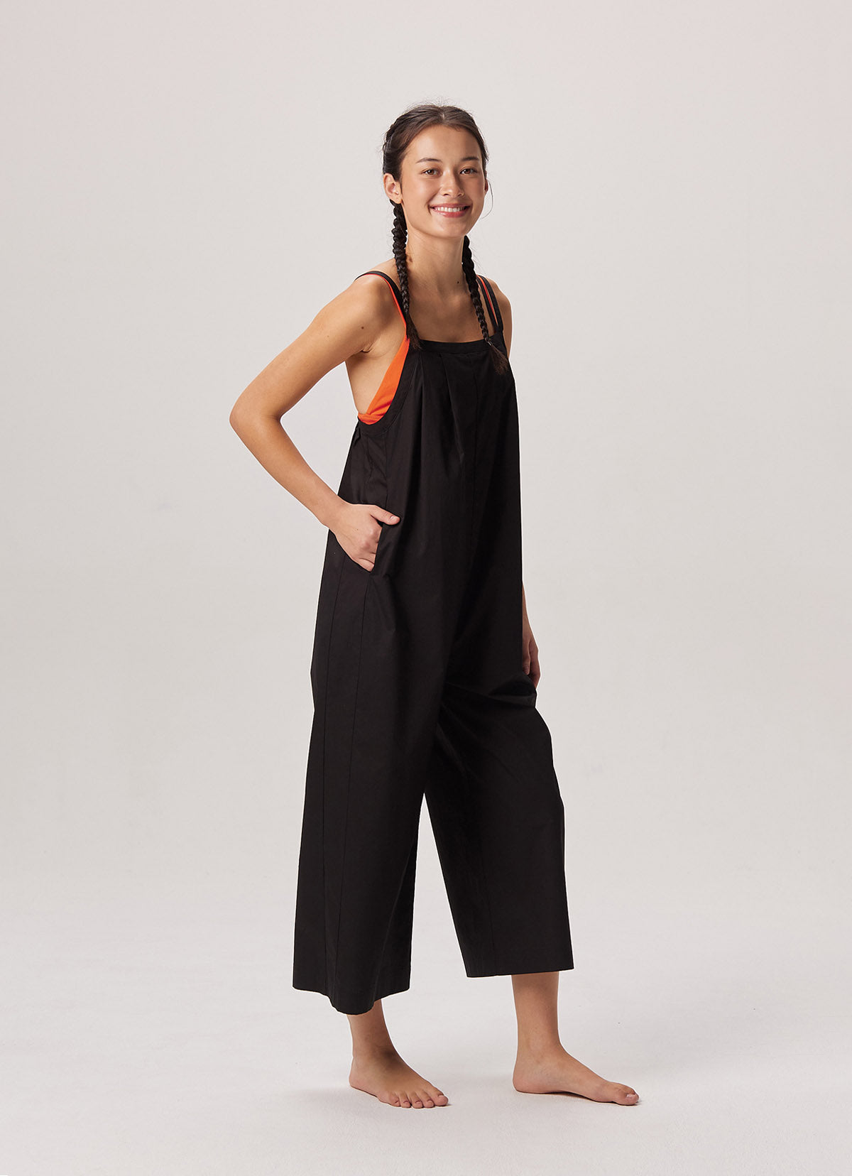 Wide overalls_Black