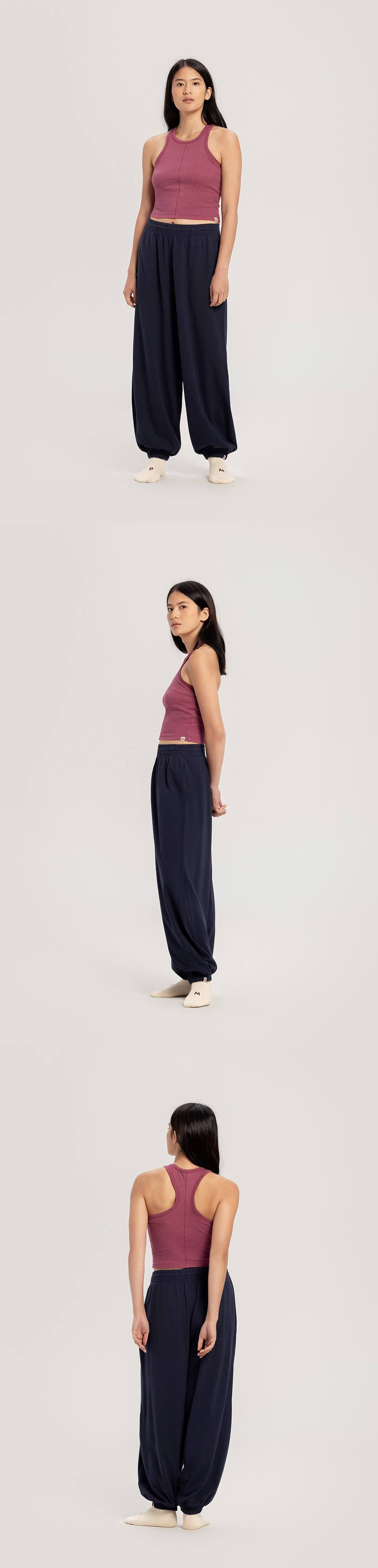 Racer rib tank top_Violet Quartz