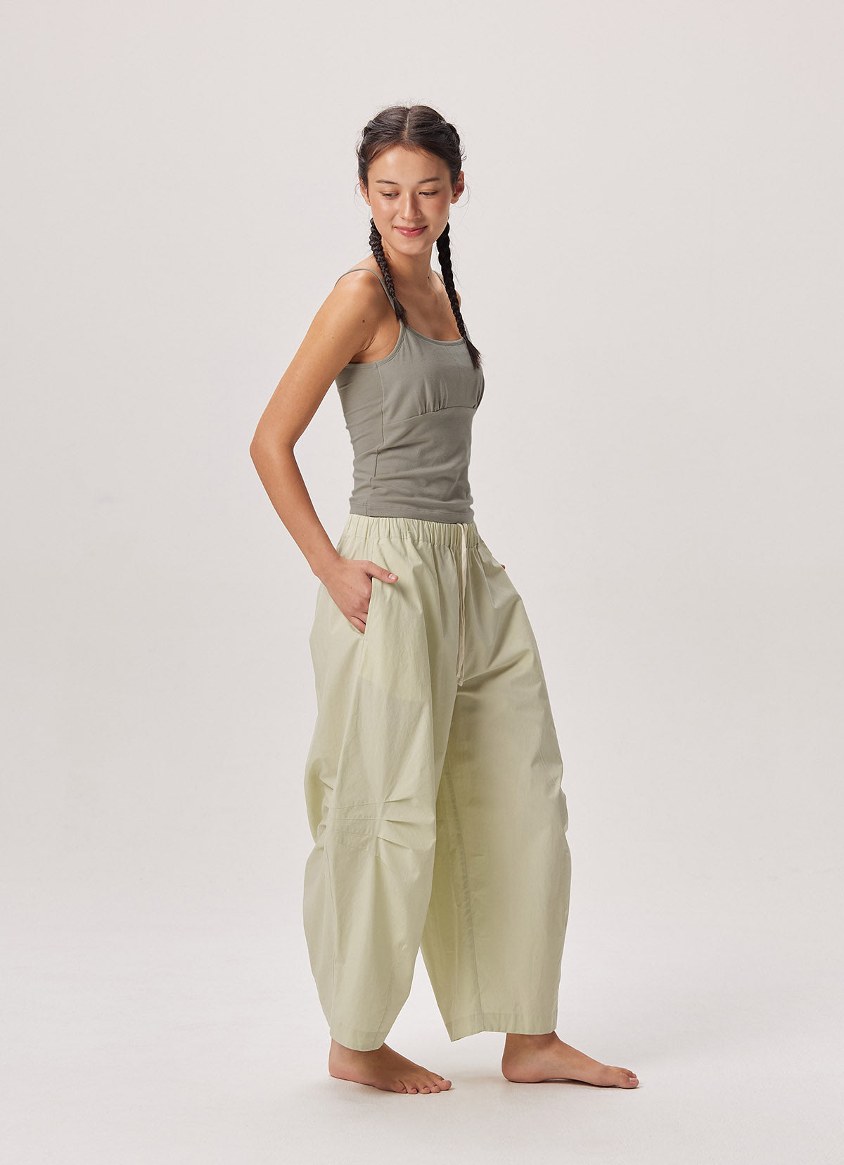 Little shirring tank top_London Fog