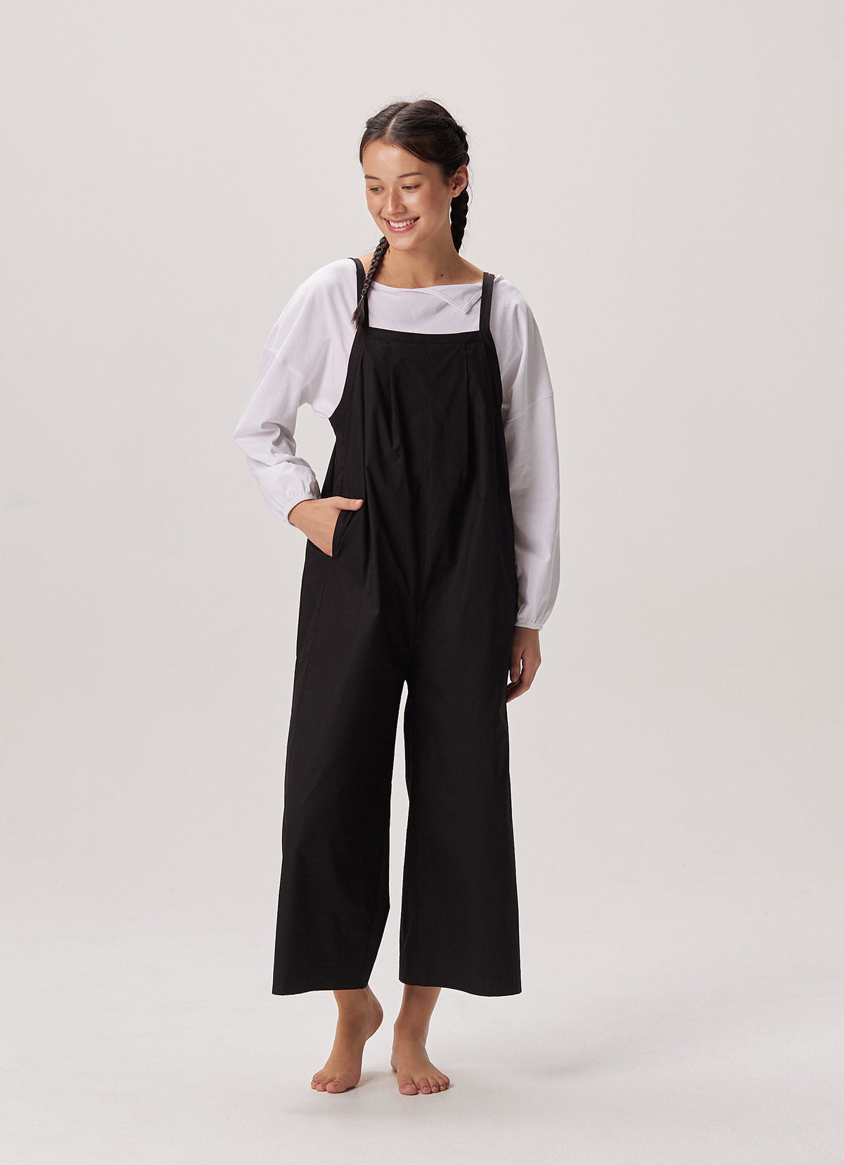 Wide overalls_Black