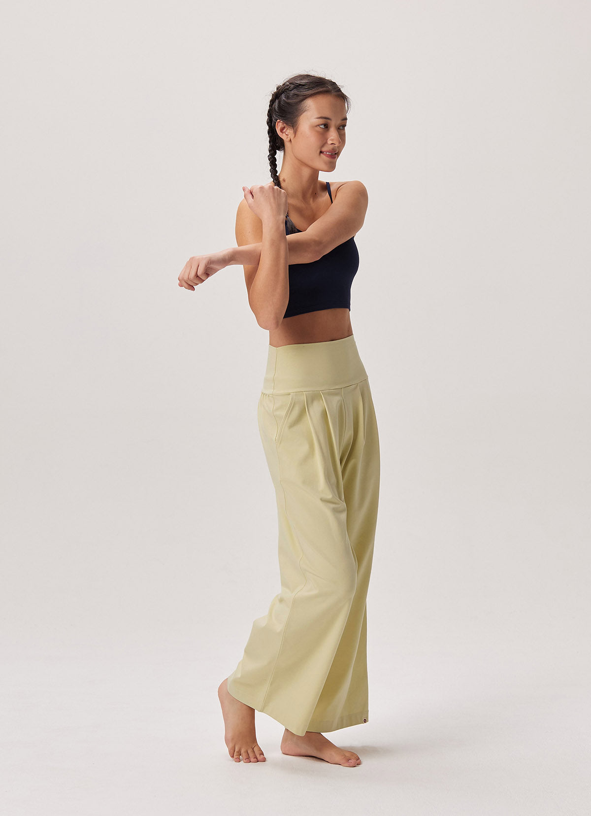 Fortune straight pants_Yellow Beige