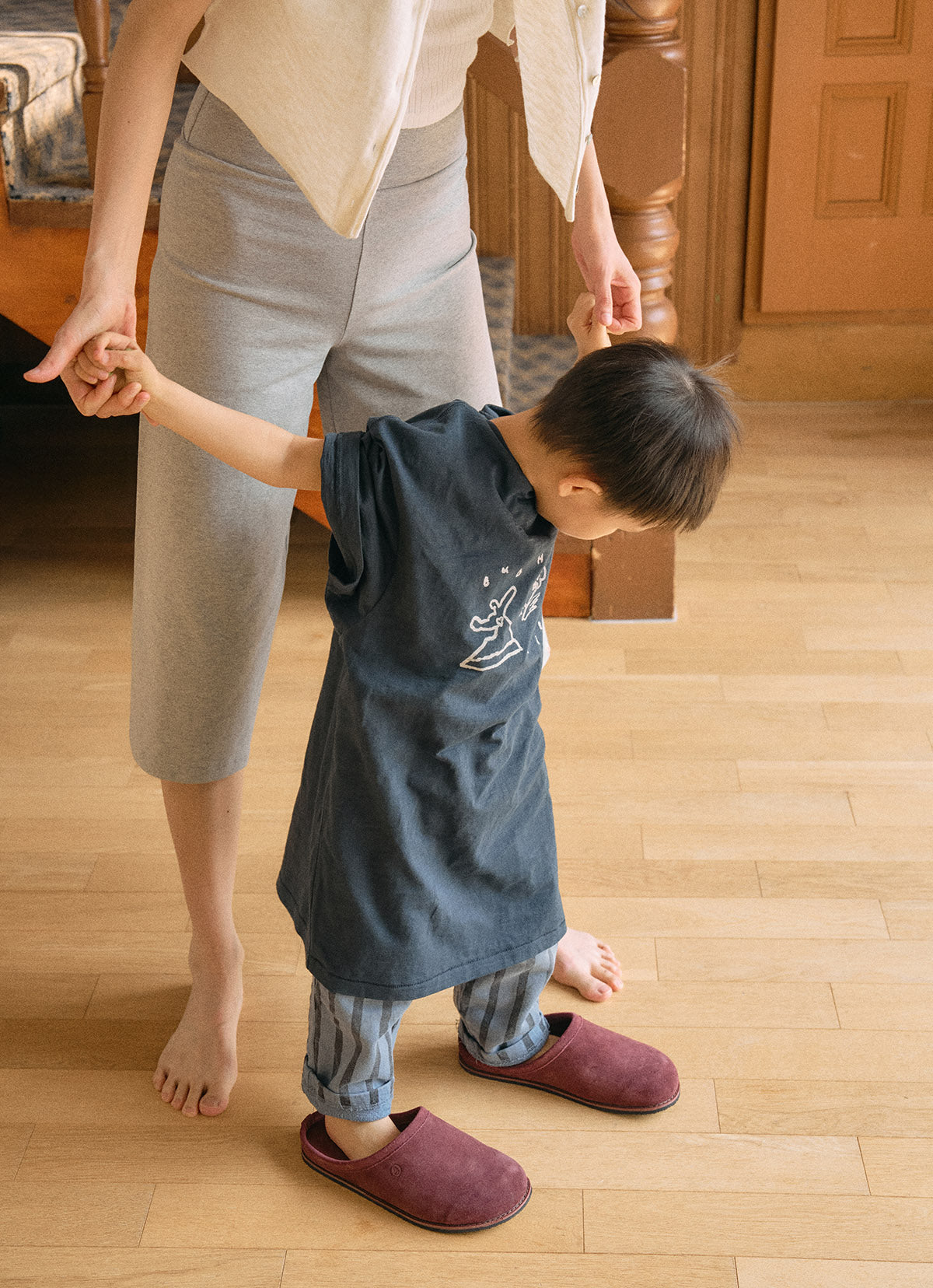 Lilit pants_Dark Melange Grey