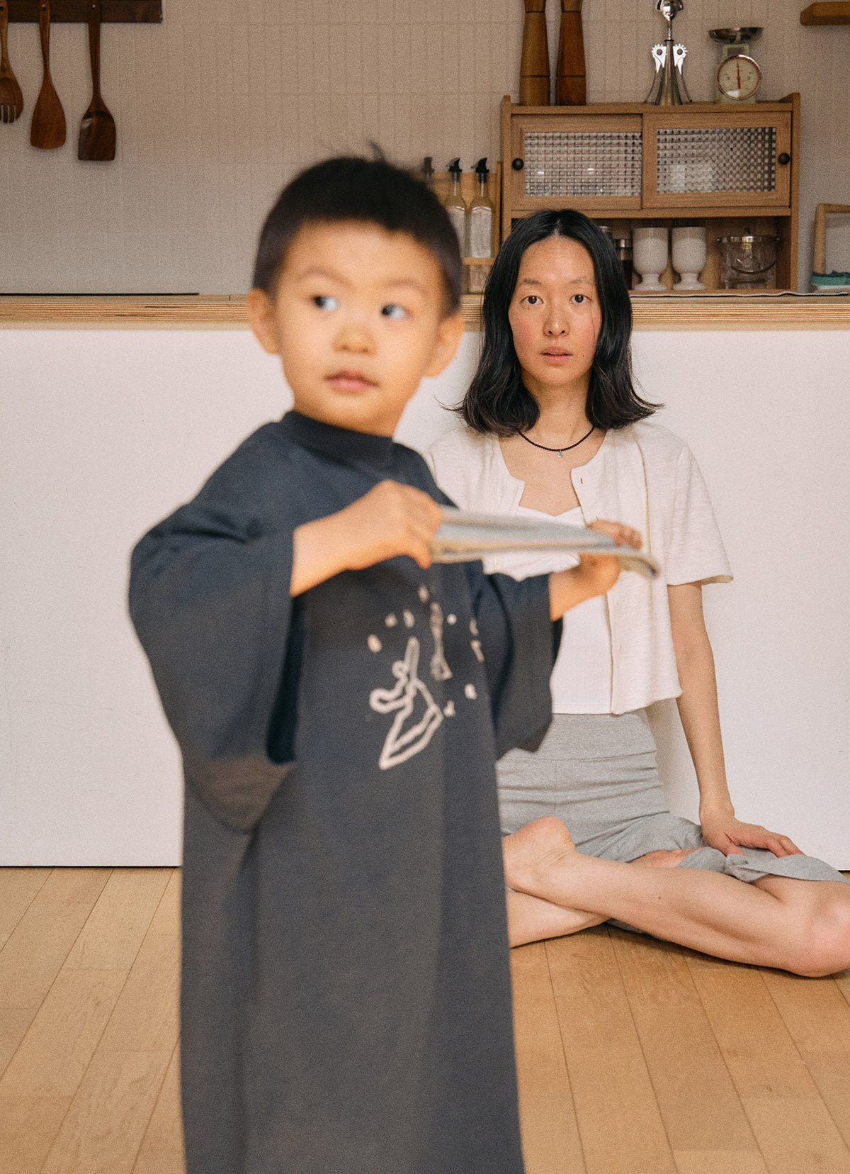 Kasih loose fit T (Unisex)_Blueberry