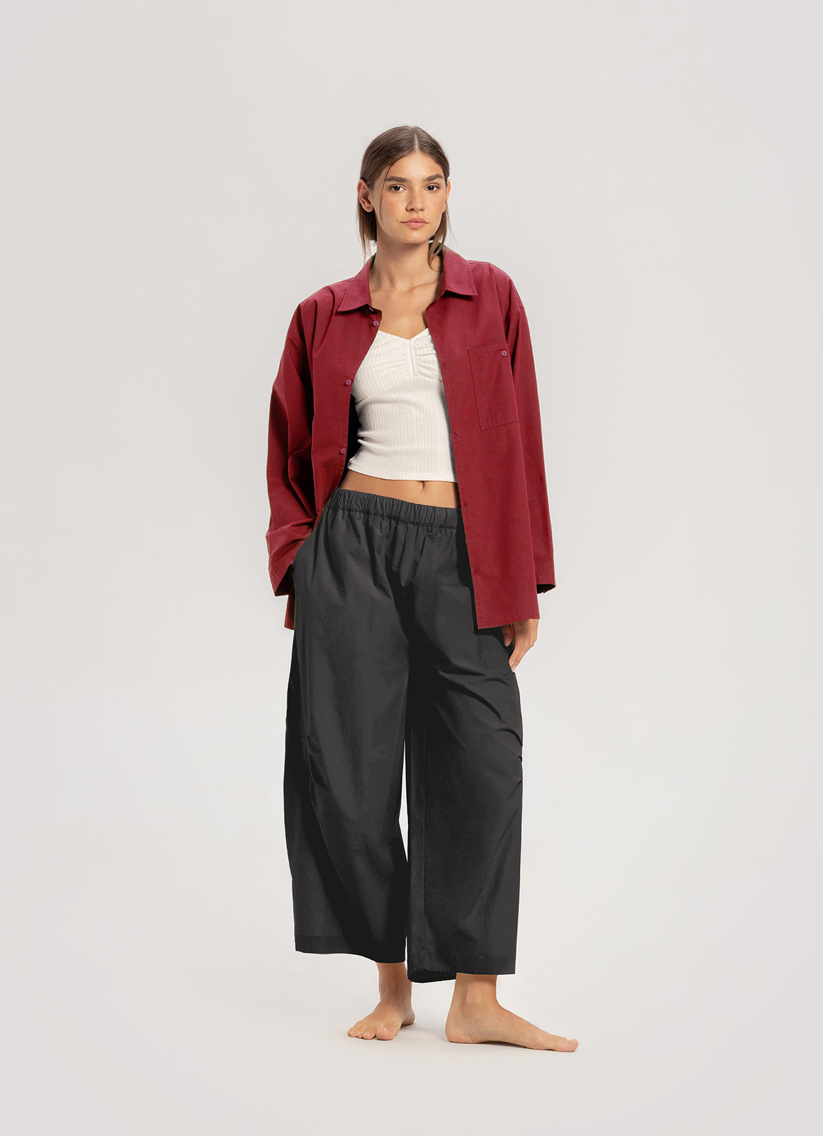 Overfit pocket shirts (Unisex)_Lava falls