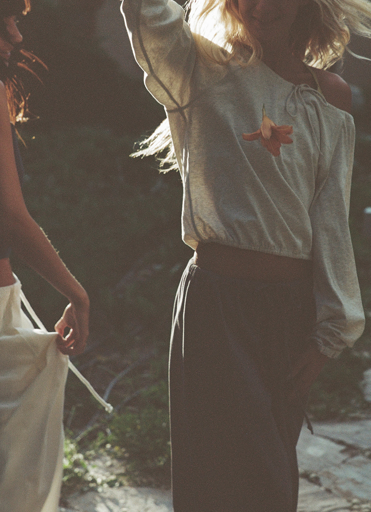 String long sleeve_Oatmeal Melange