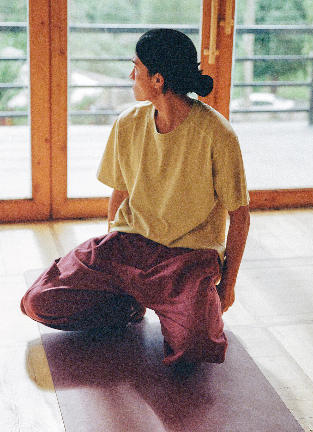 Pocket tapered pants (Unisex)_dyed_Windsor Wine