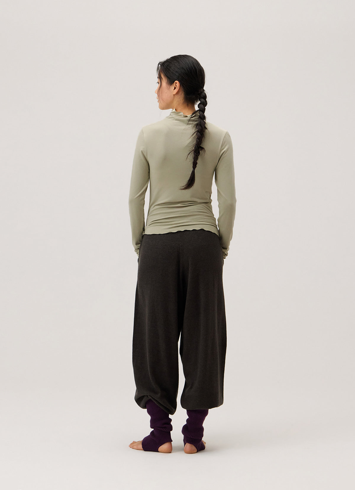 Foveo knit jogger_Dark Melange Grey
