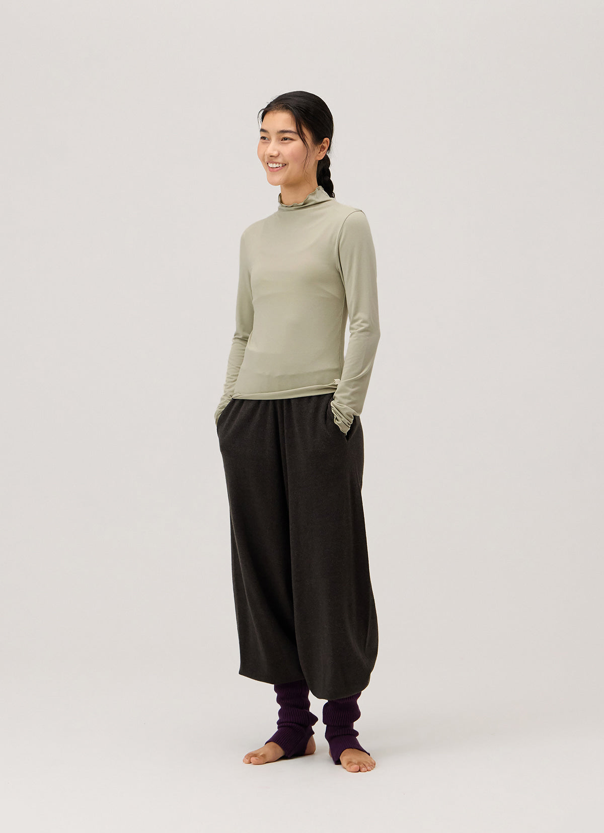 Foveo knit jogger_Dark Melange Grey