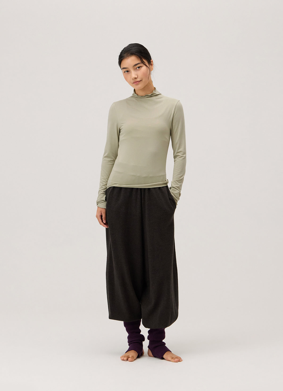 Foveo knit jogger_Dark Melange Grey