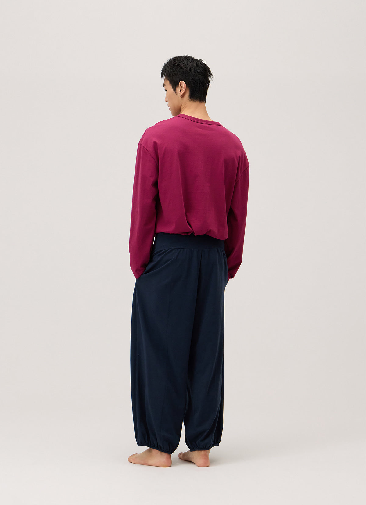 Small pocket long sleeve (Unisex)_Raspberry Radiance