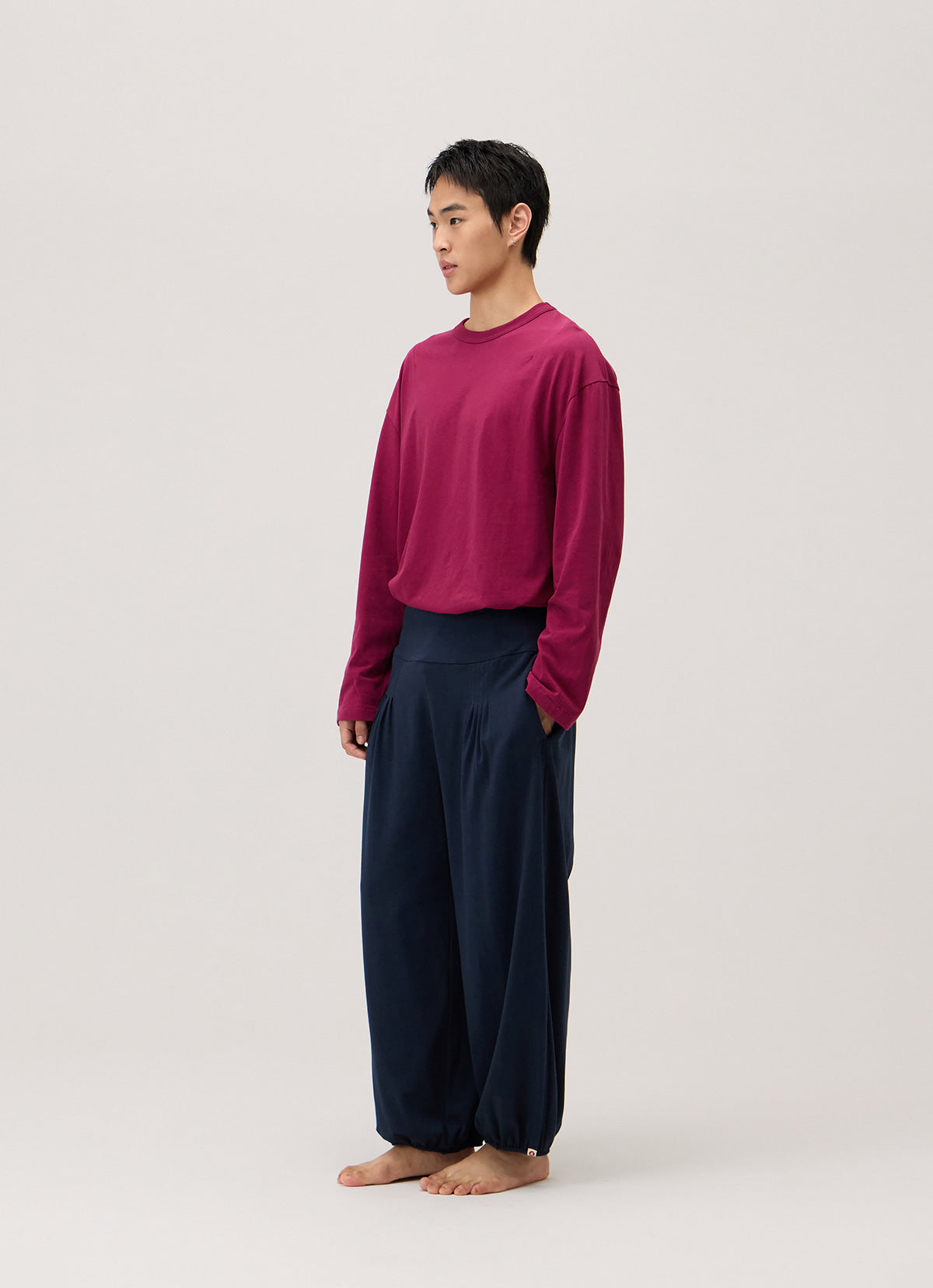 Small pocket long sleeve (Unisex)_Raspberry Radiance