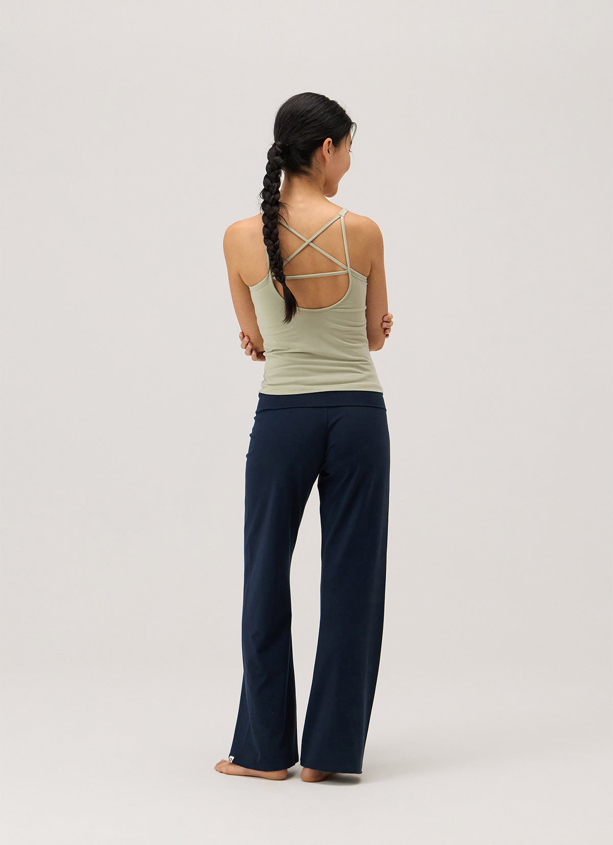 Wide straight pants_Carbon
