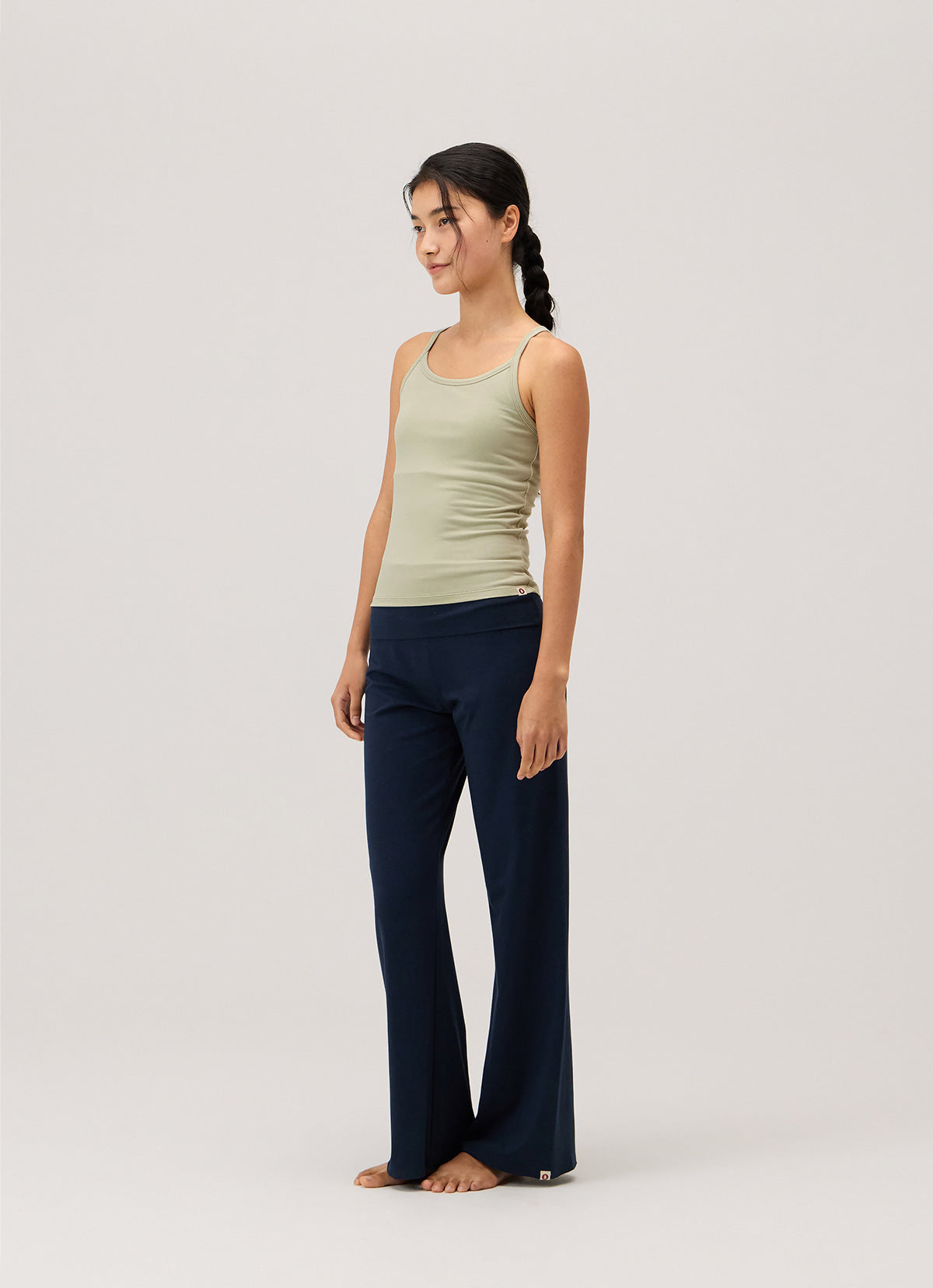 Wide straight pants_Carbon
