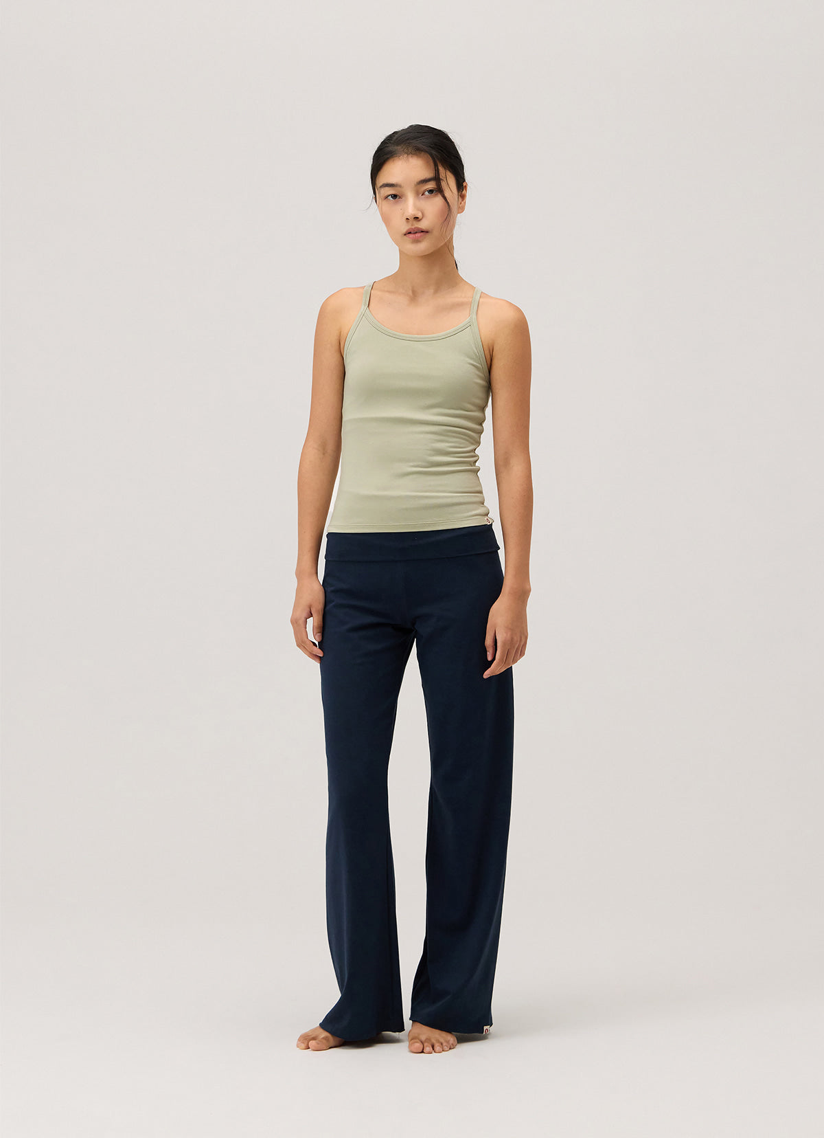 Wide straight pants_Carbon