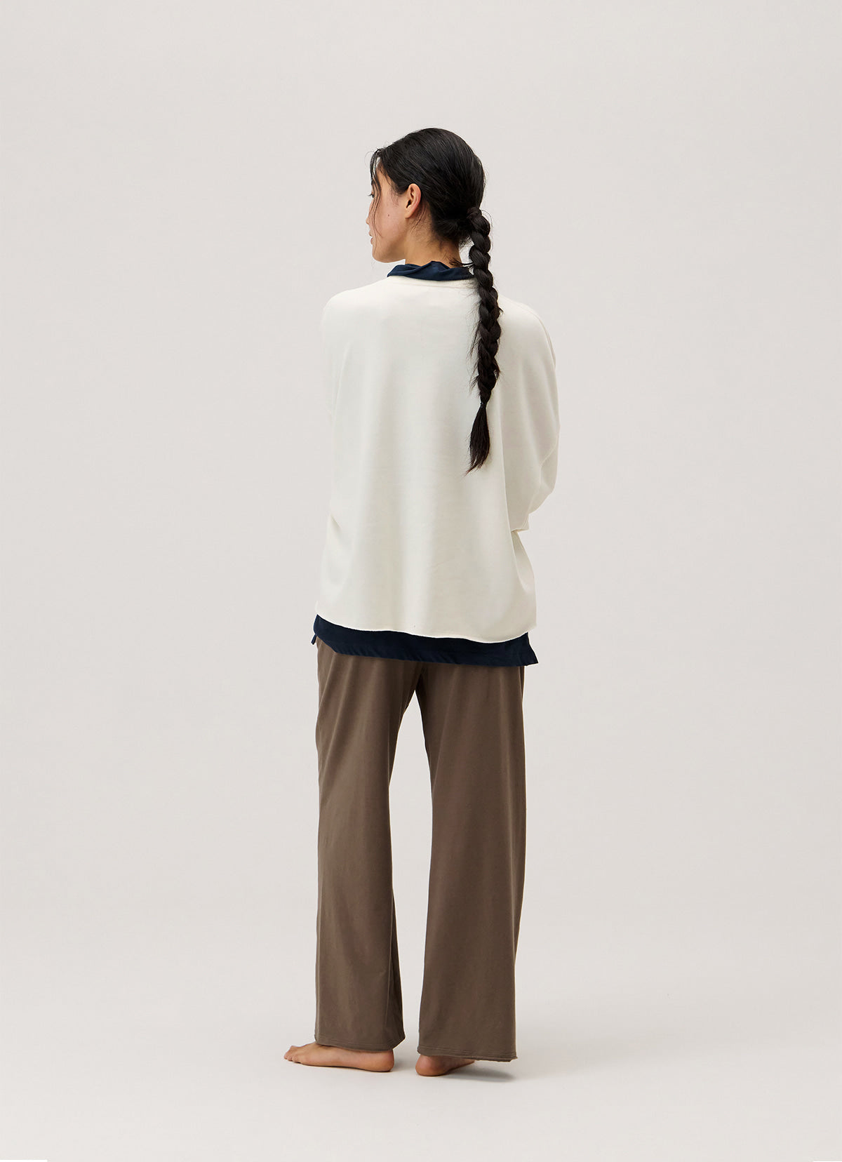Wide straight pants_Chocolate Chip