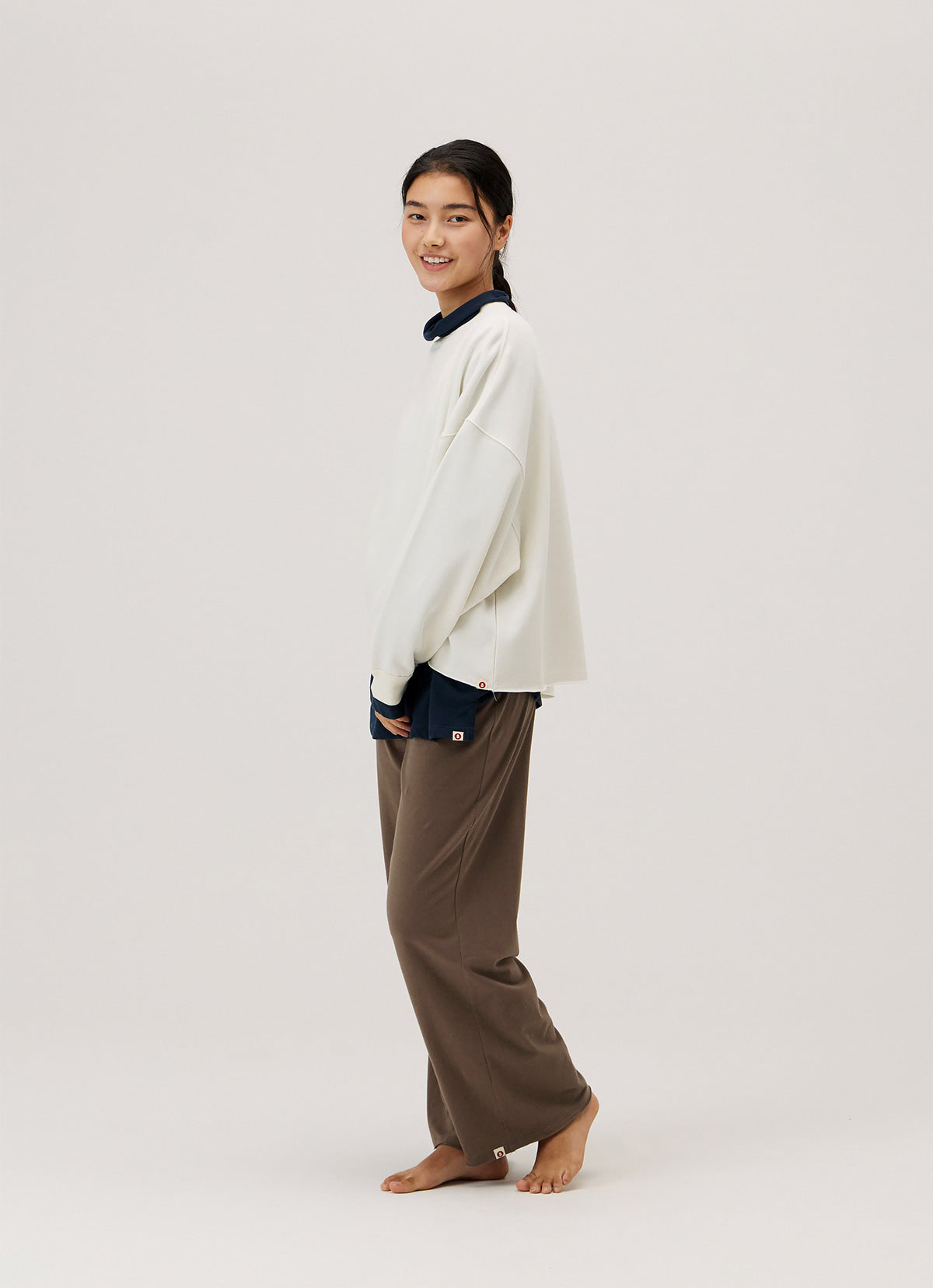 Wide straight pants_Chocolate Chip