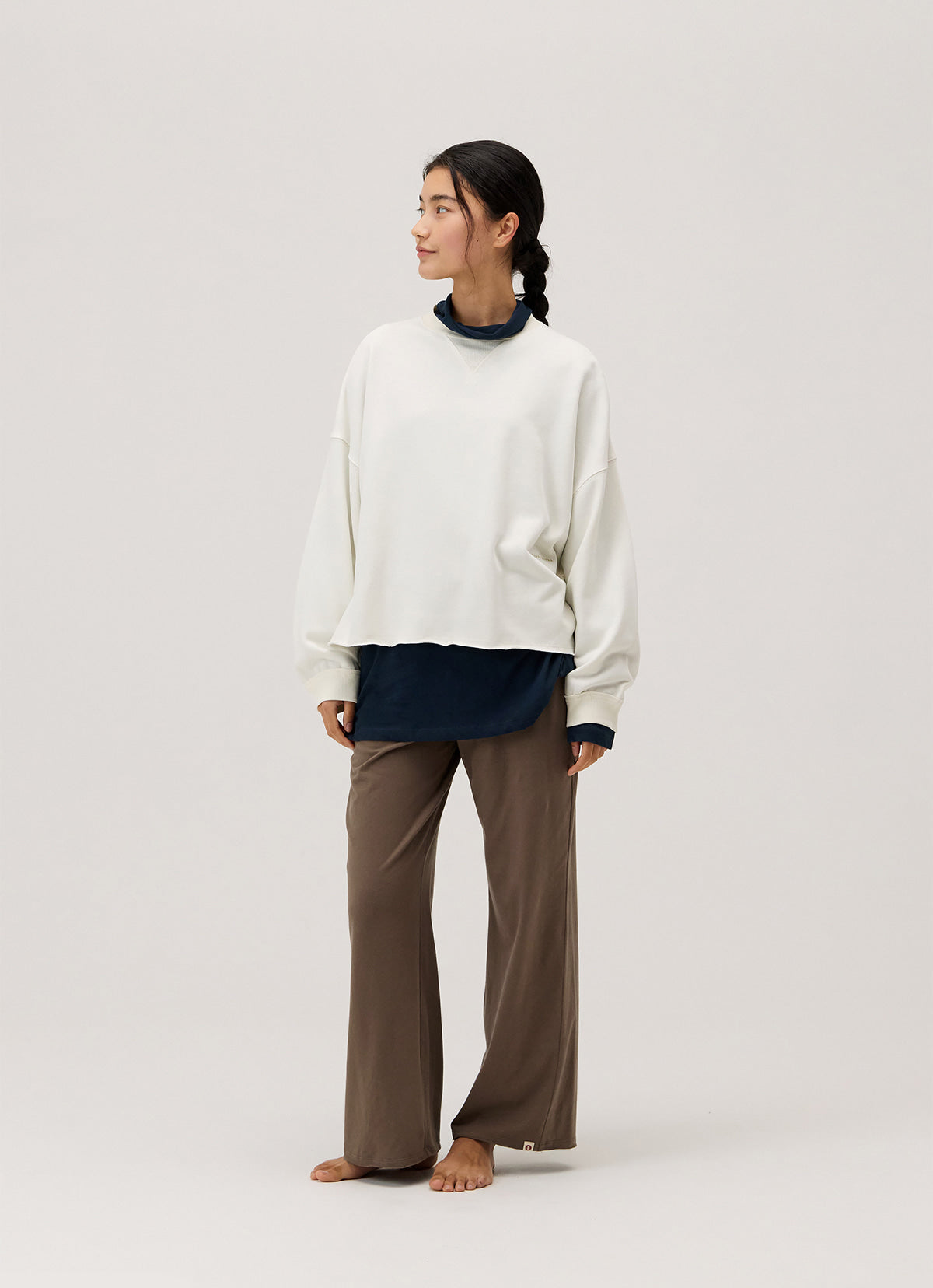 Wide straight pants_Chocolate Chip