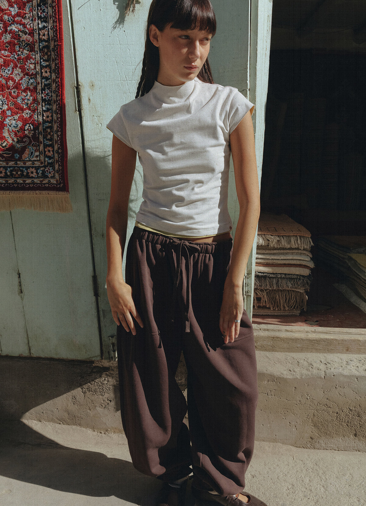 Ame jogger pants_Coffee Bean