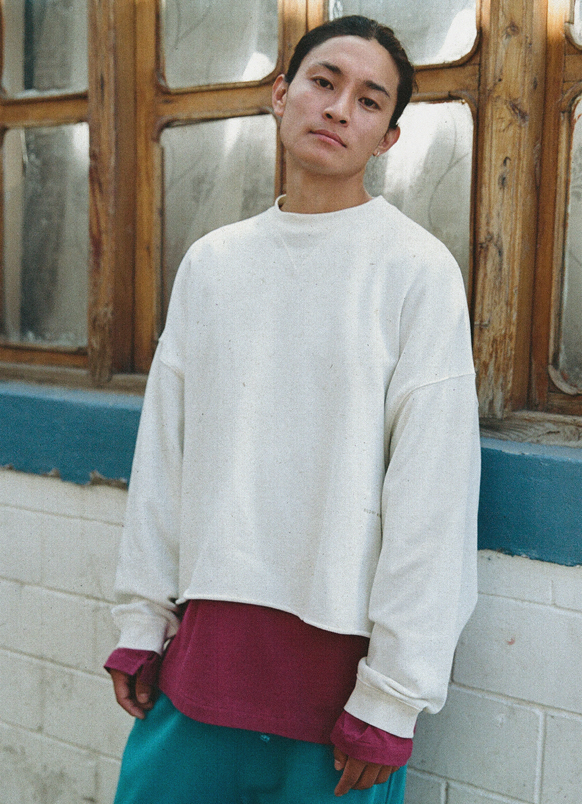 BM logo sweat top (Unisex)_Tofu