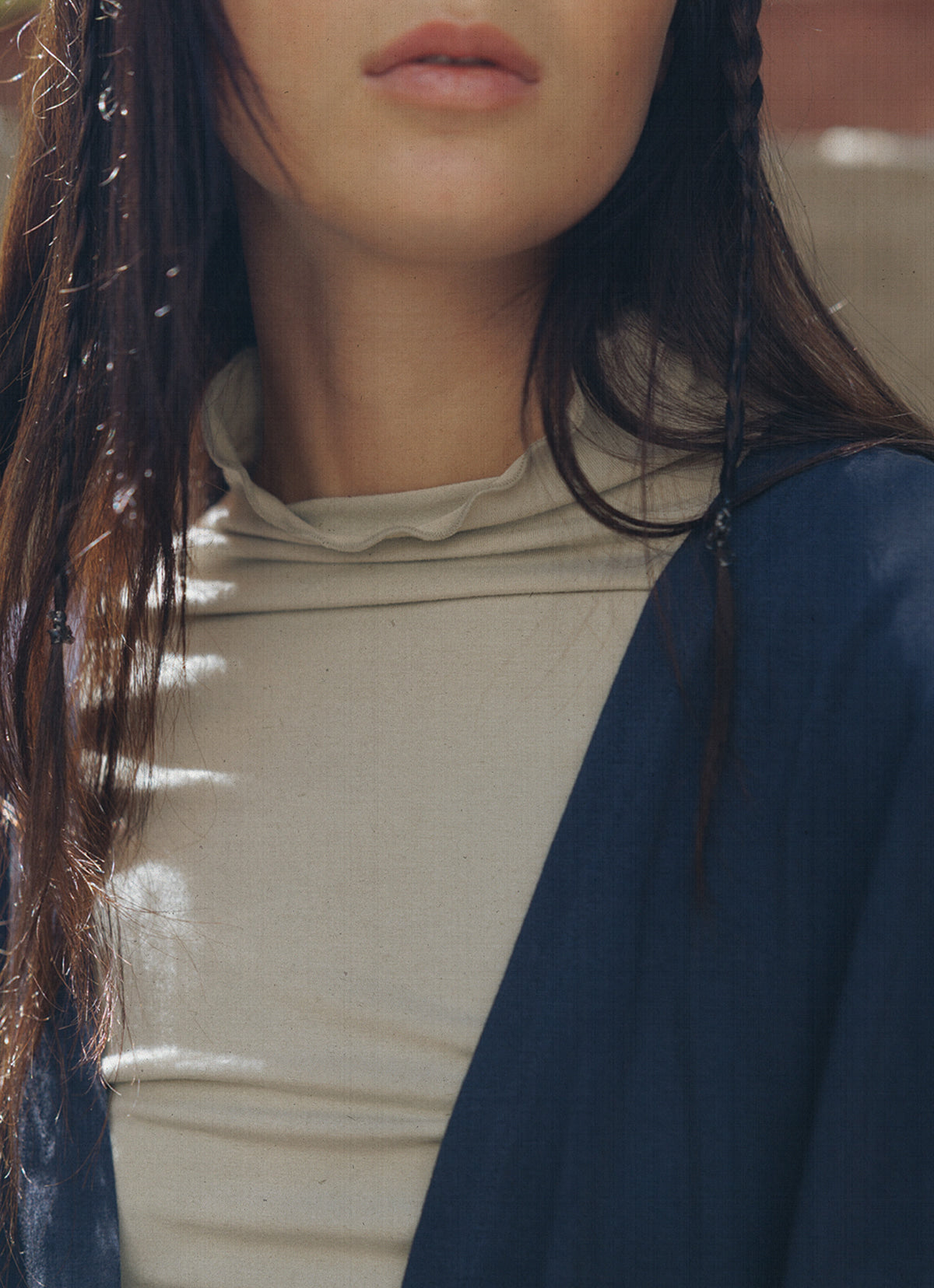 Sailor turtleneck long sleeve_Moss Gray