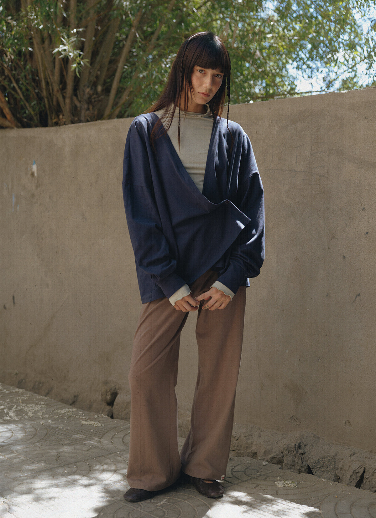Wide straight pants_Chocolate Chip