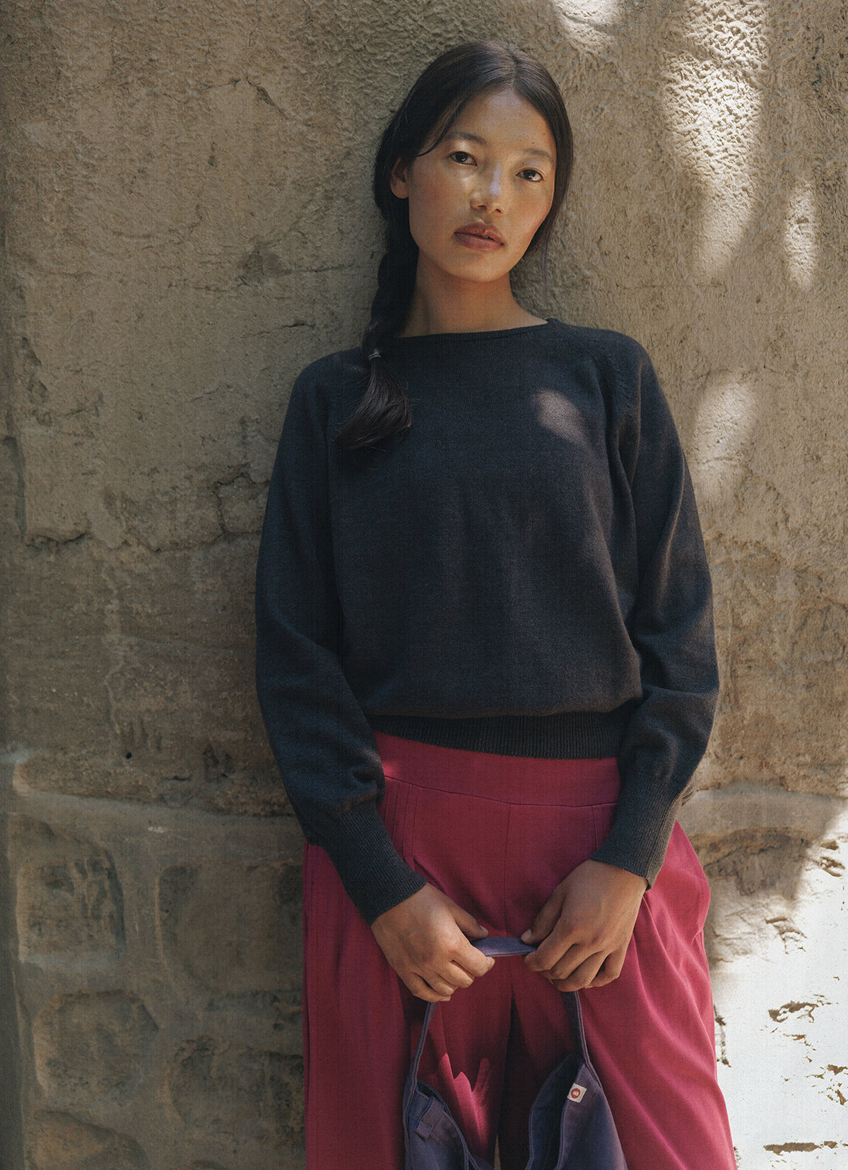 Origami pants (Unisex)_Raspberry Radiance