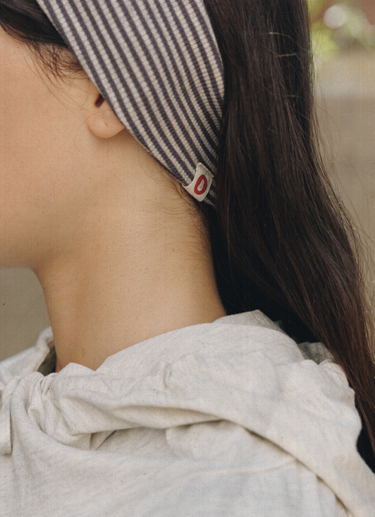 BM rib head band (stripe ver.)_Navy Multi
