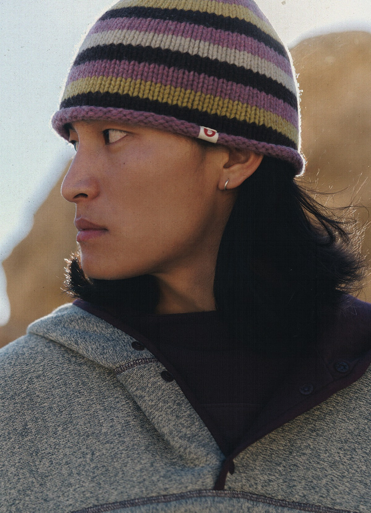 BM beanie_Purple Multi