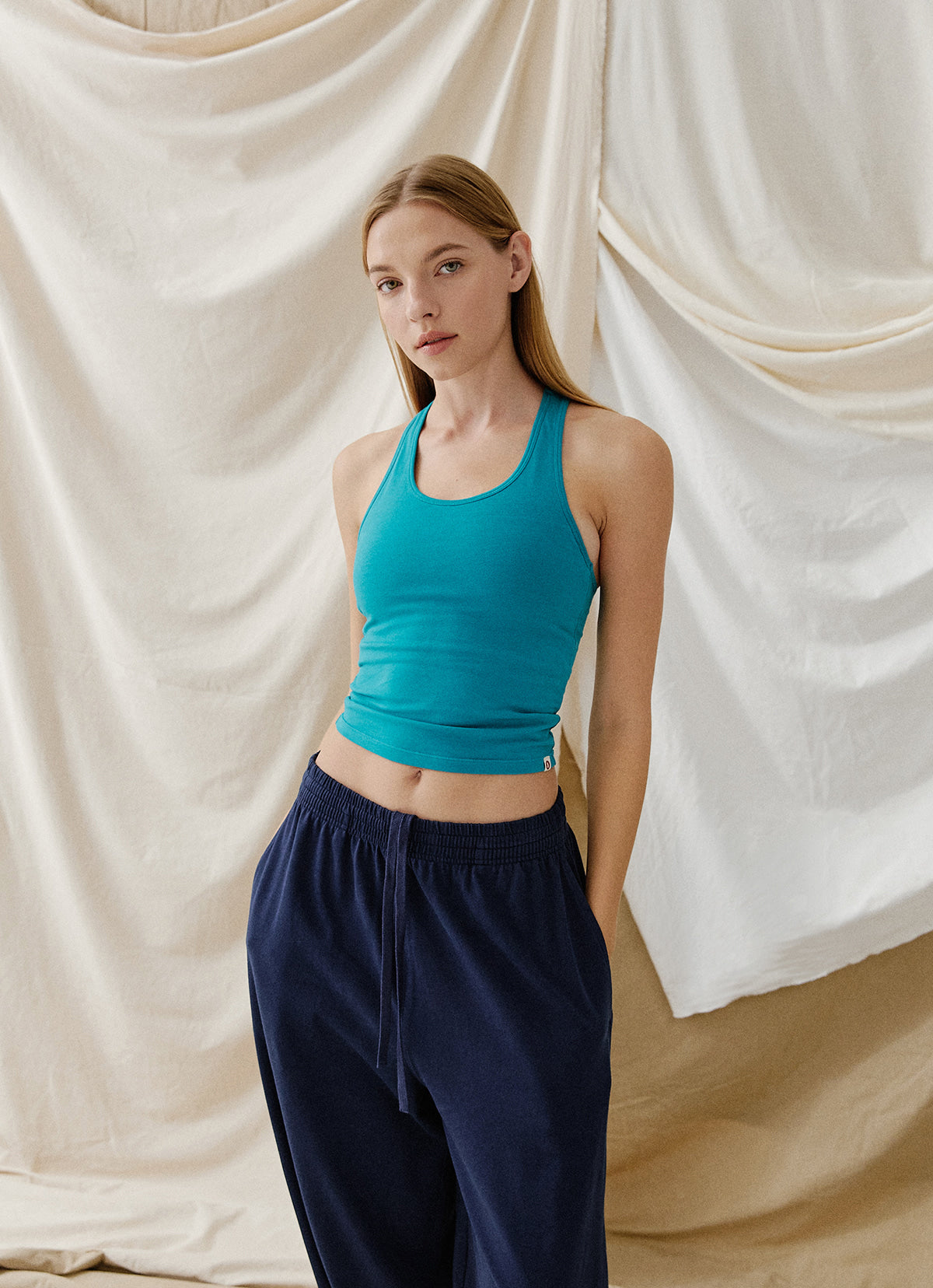 Jaya tank top (long ver.)_Biscay Bay
