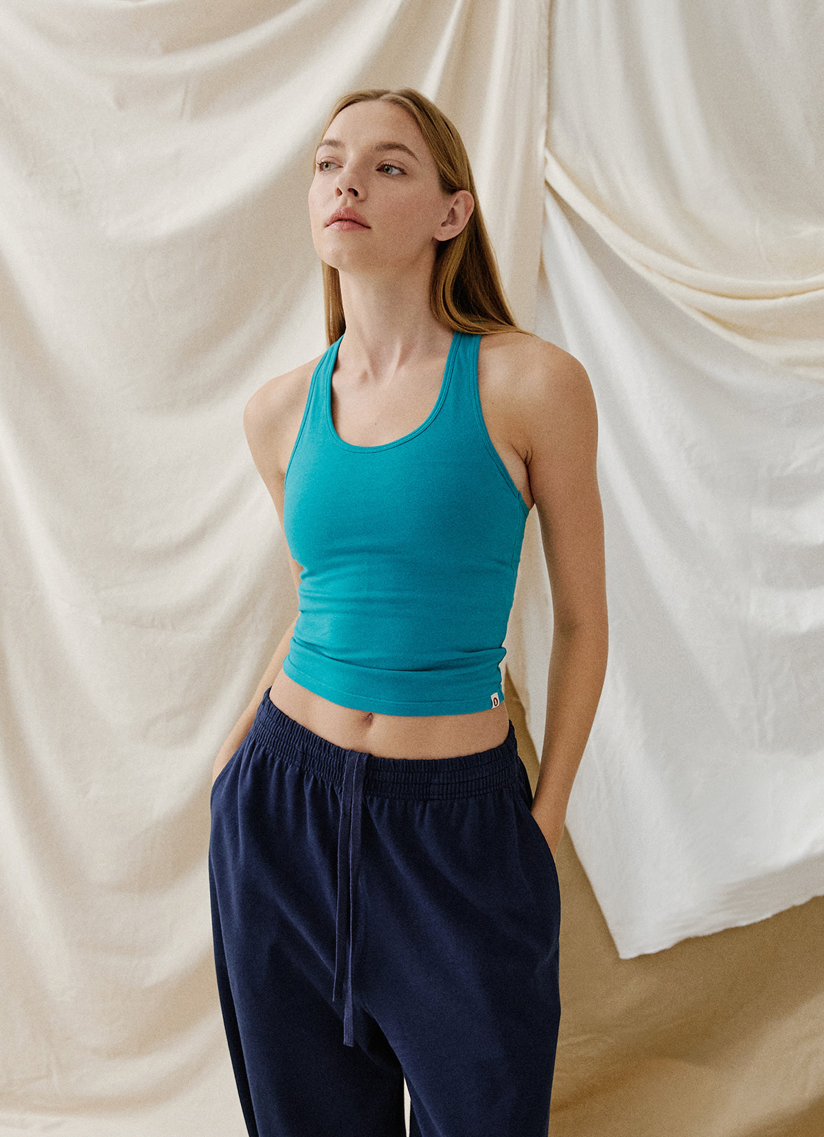 Jaya tank top (long ver.)_Biscay Bay