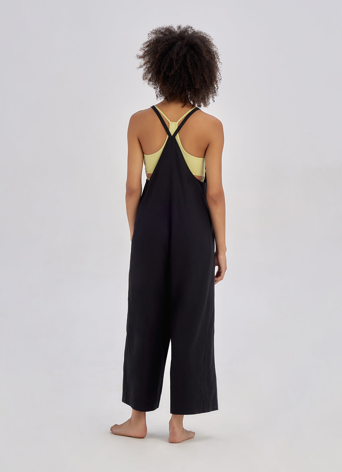 Vent overall Jumpsuit_Black