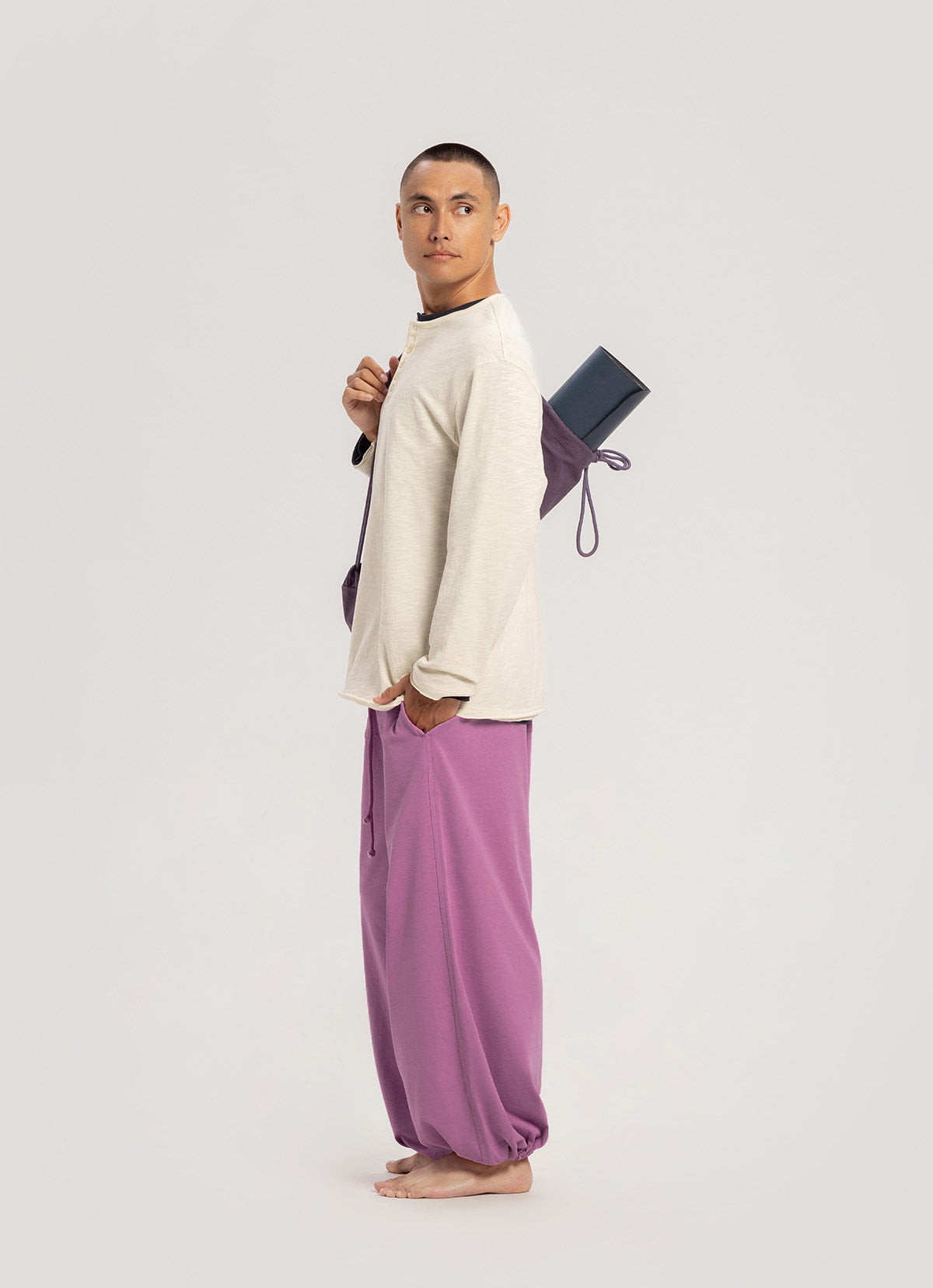 Horizon wide pants (Unisex)_Mulberry