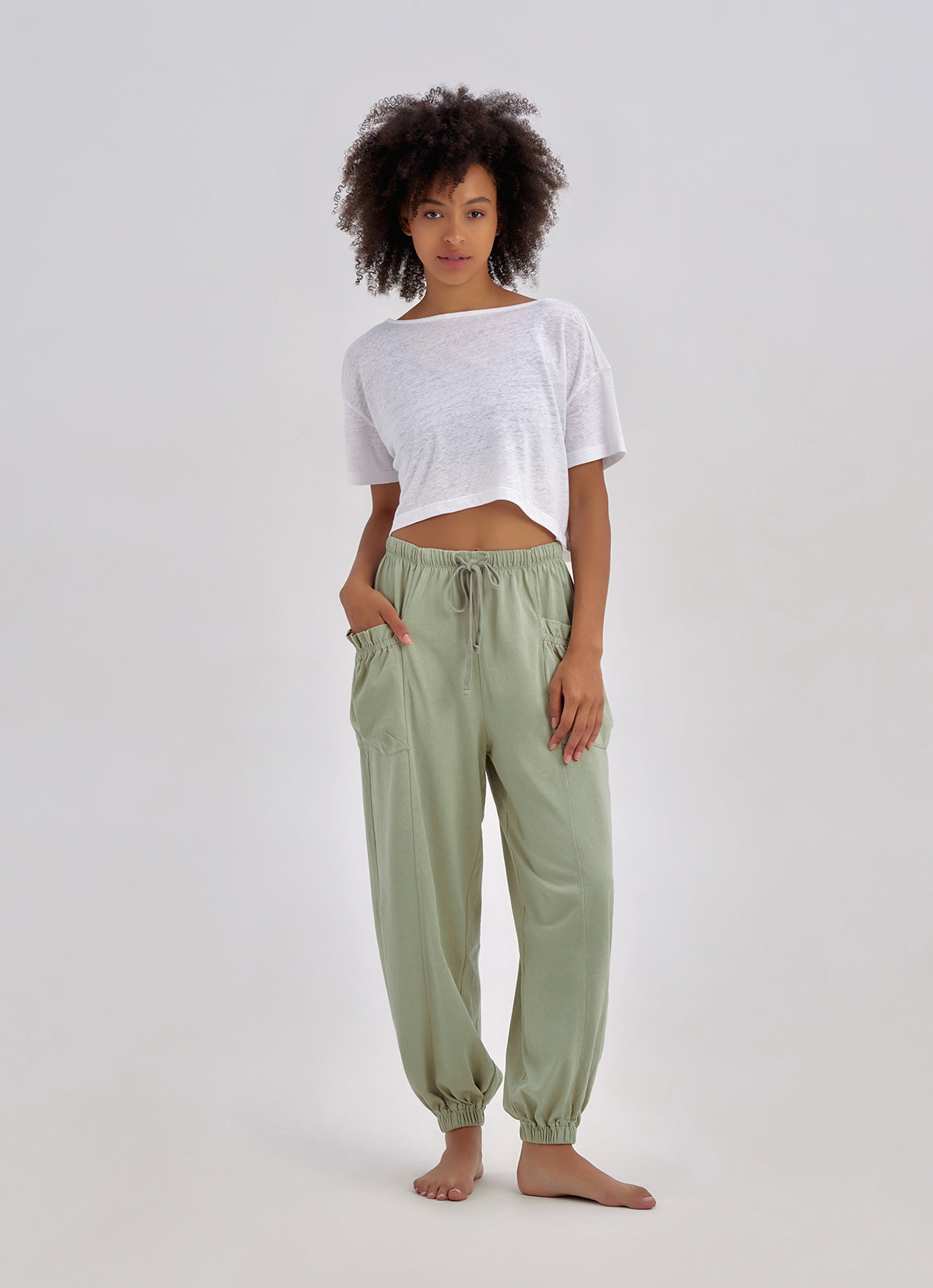 Futo jogger pants_Tea