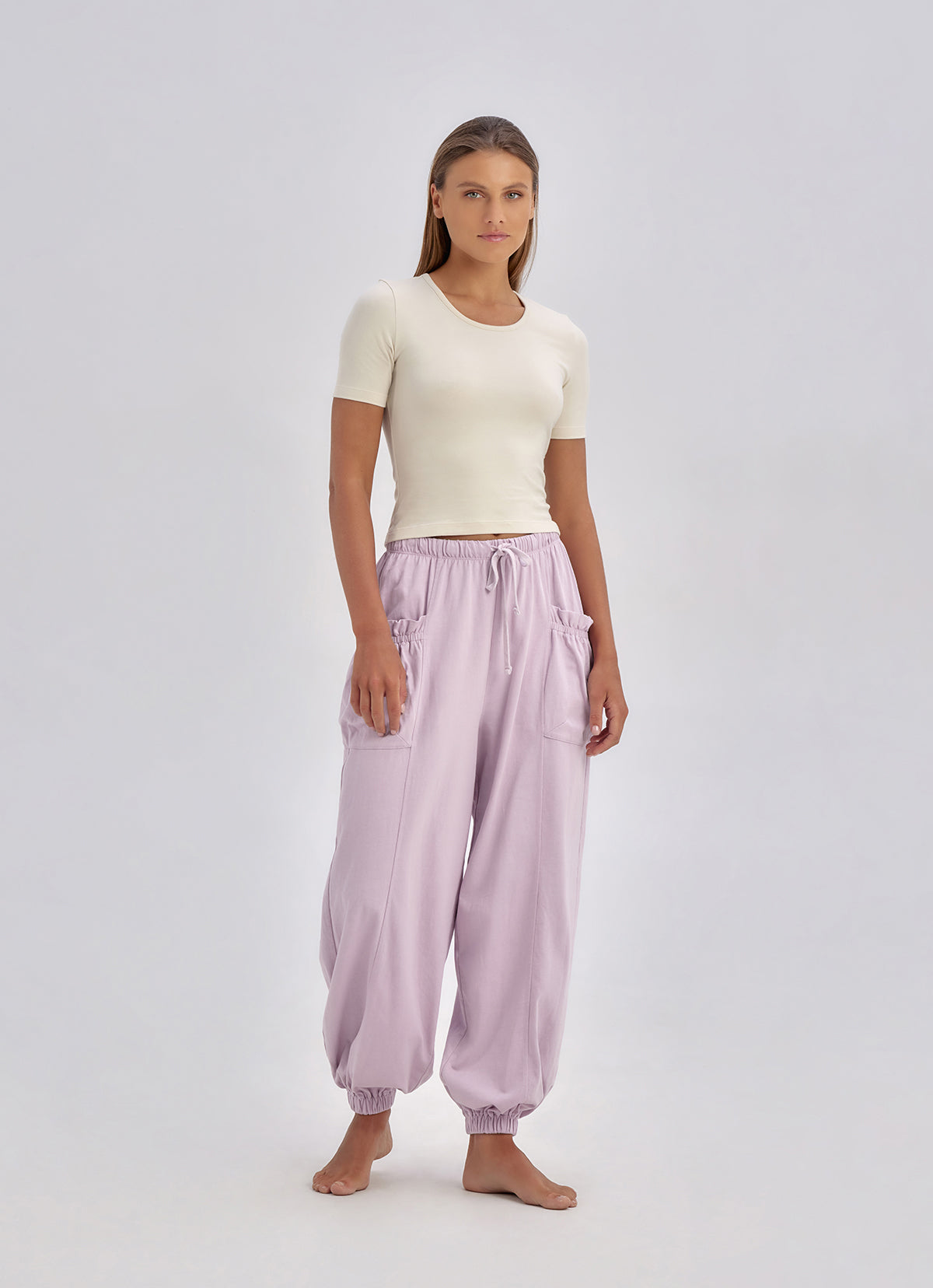 Futo jogger pants_Lavender Frost