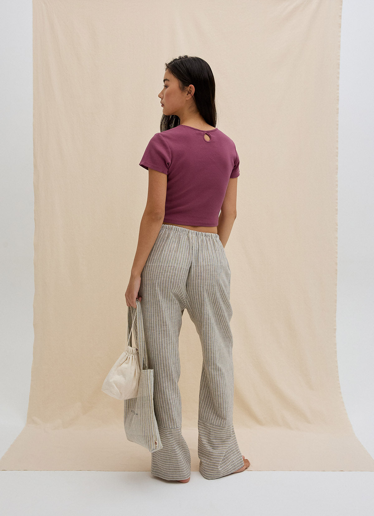India string block pants_Beige Multi
