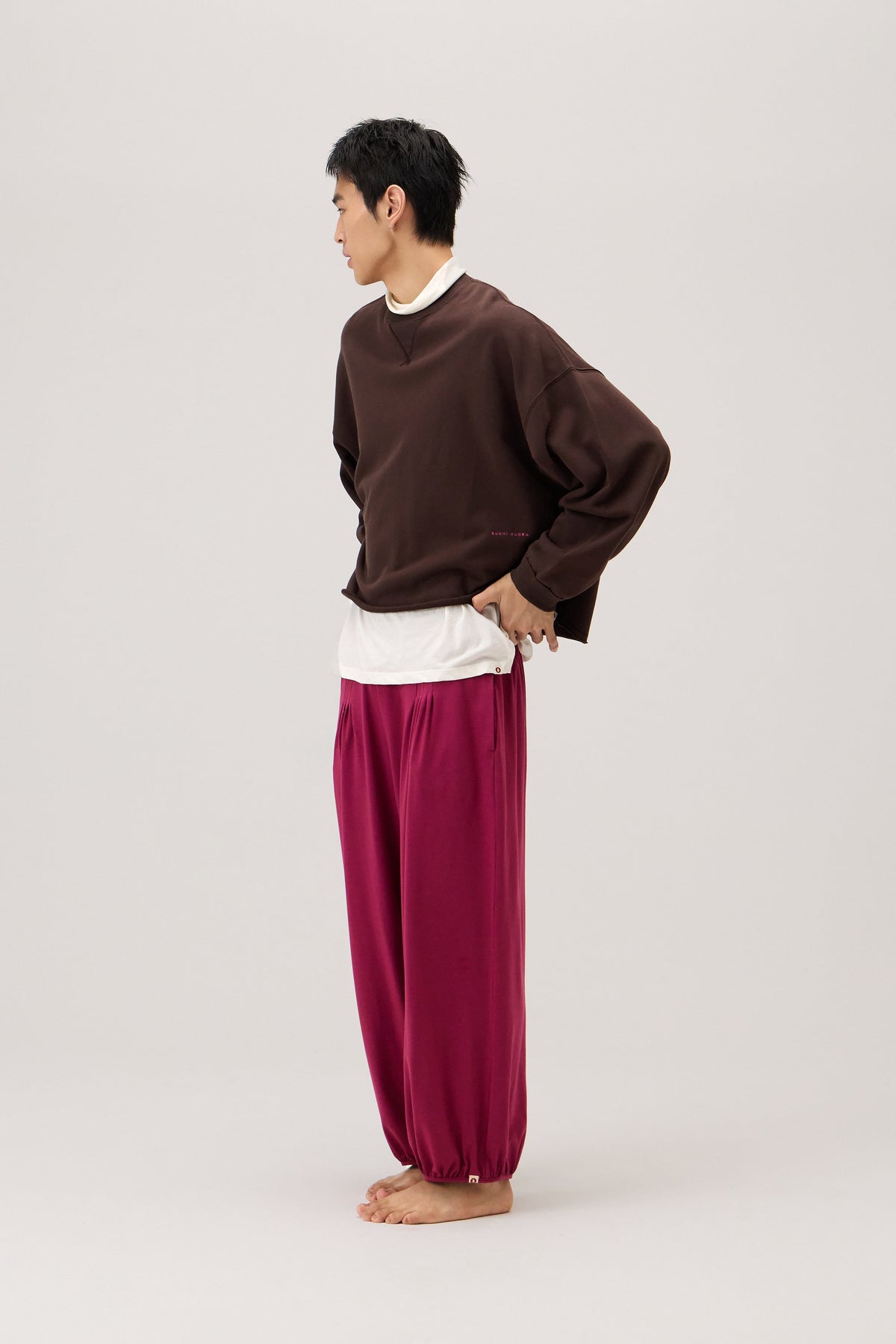 Origami pants (Unisex)_Raspberry Radiance