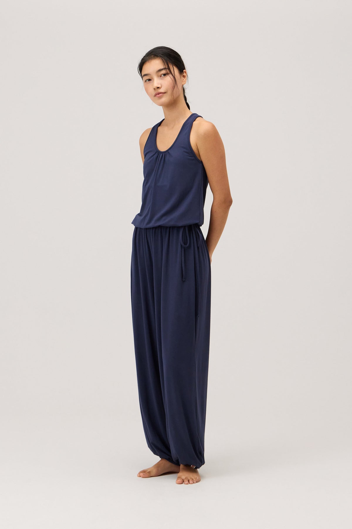 Racer string jumpsuit_Inkwell