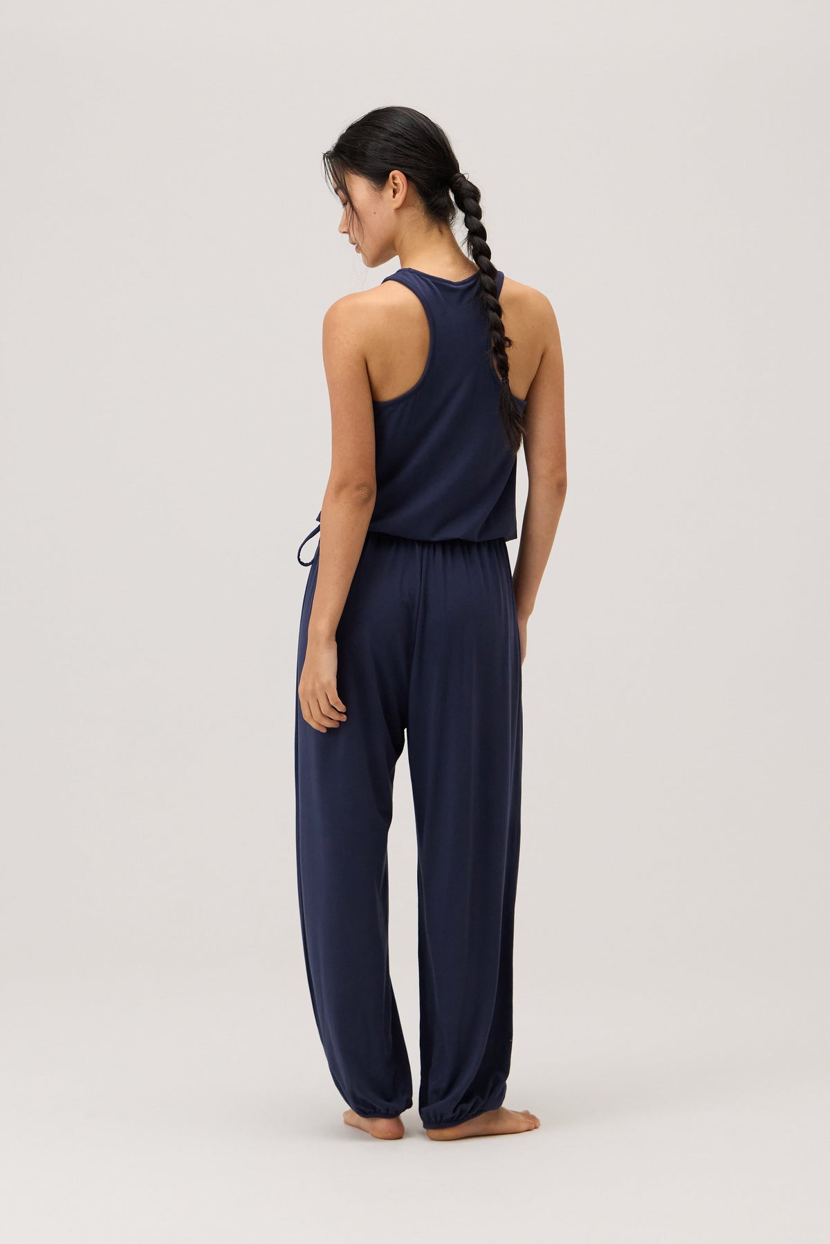 Racer string jumpsuit_Inkwell