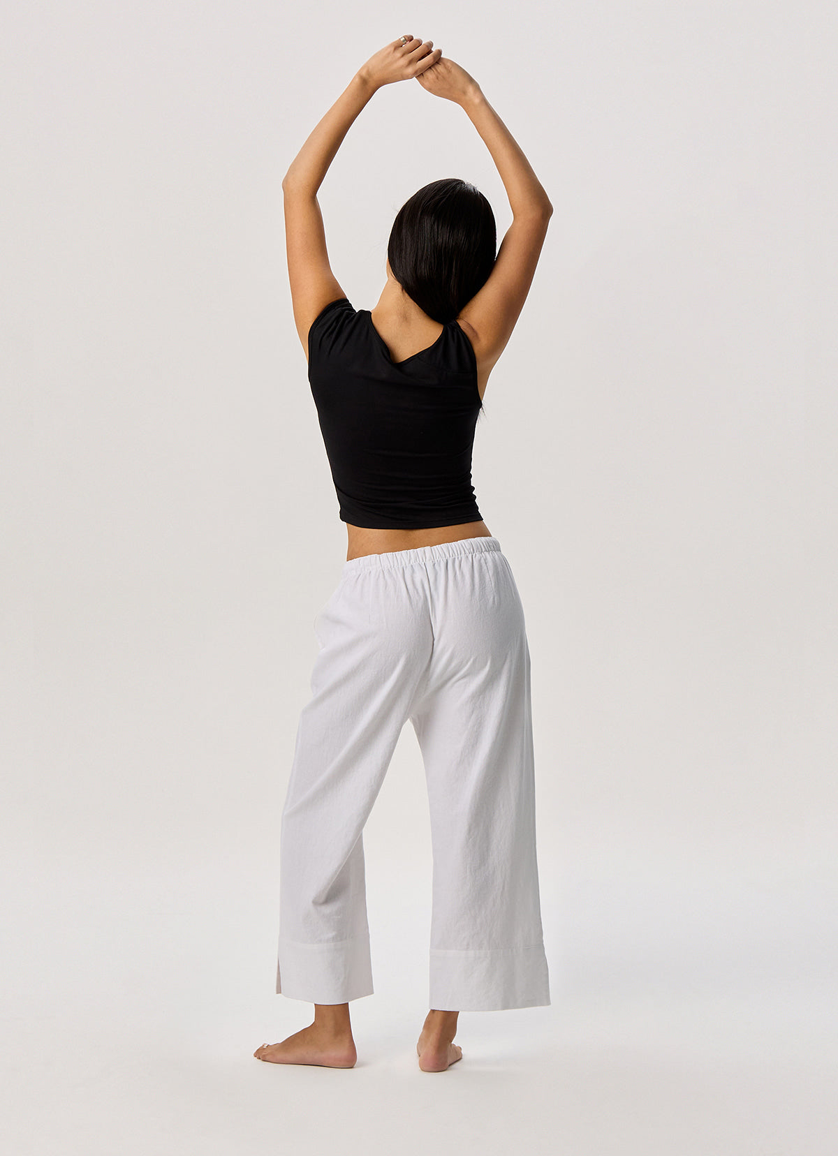 Unbalance twist short sleeve_Black
