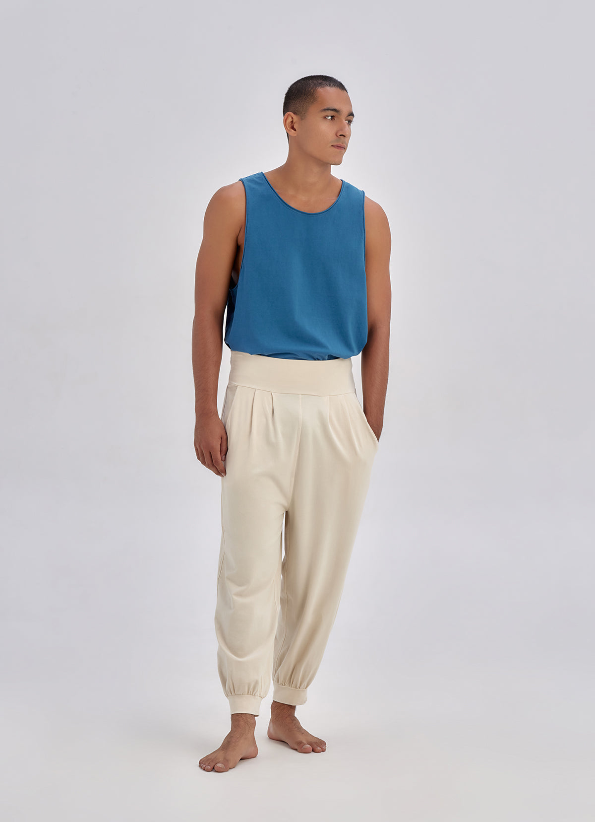 Fortune pants Garment dyed (For Men)_Summer Sand