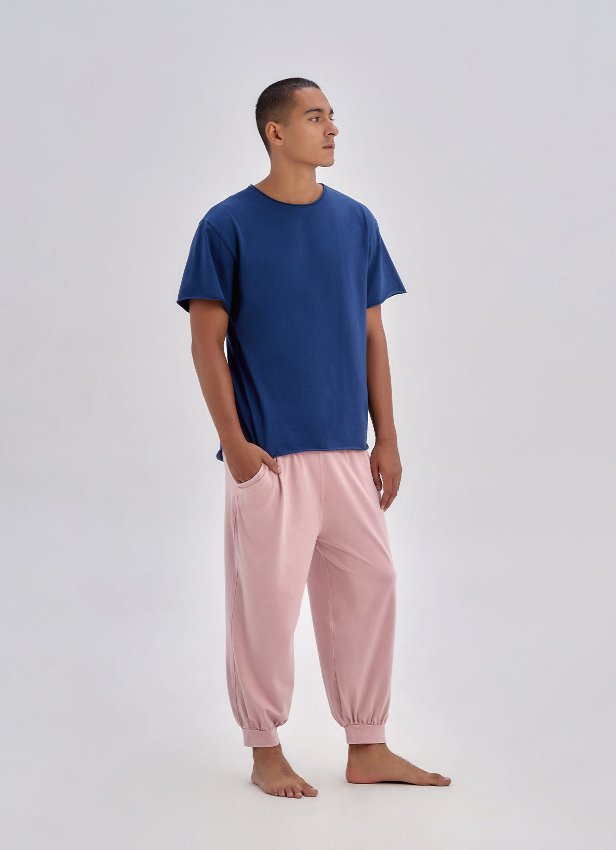 Fortune pants Garment dyed (For Men)_Zephyr