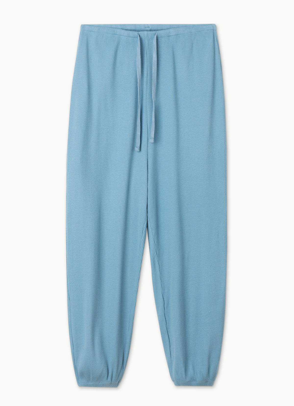 Rib jogger pants #3_Light Blue