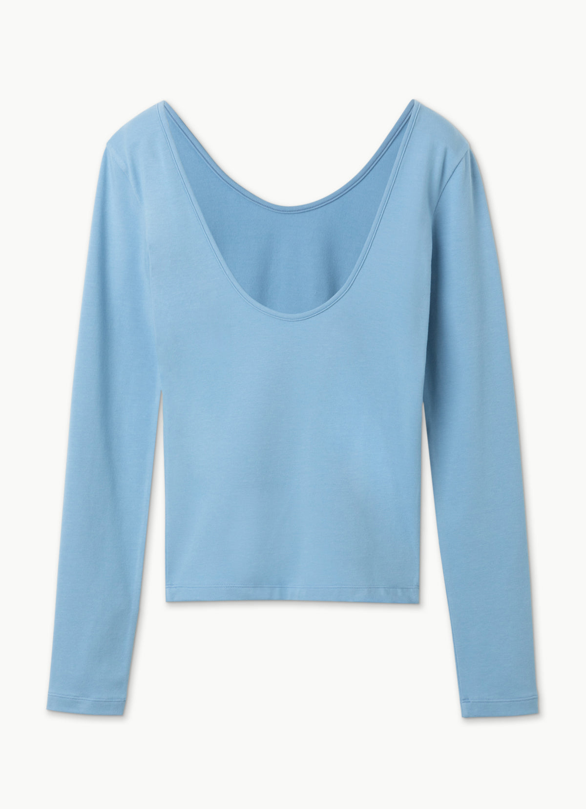 Bahu long sleeve top_Light Blue