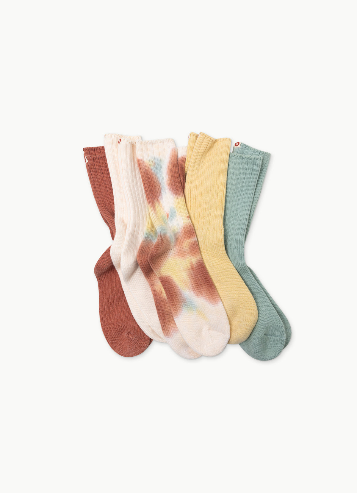 Bulky Rib ankle socks_dyed_Ivory