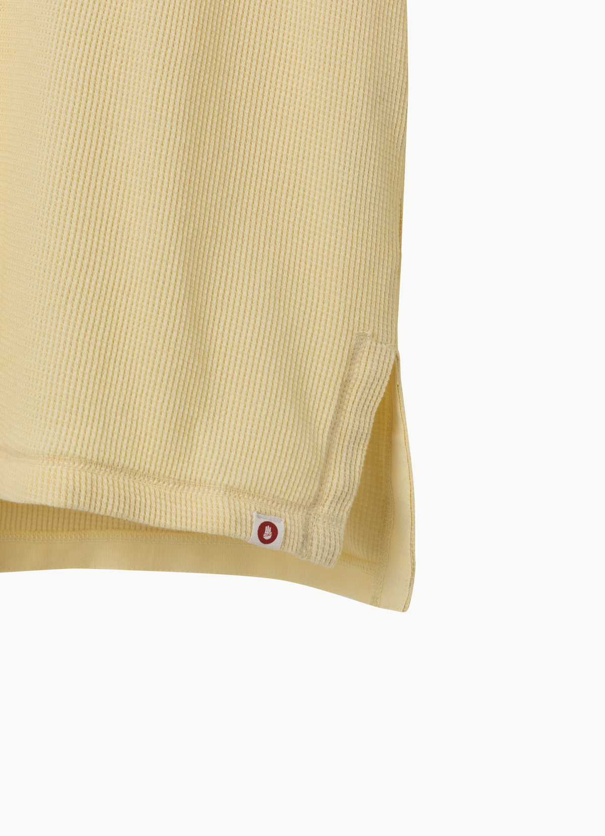 Waffle long sleeve t-shirts (For Men)_Dusty Yellow